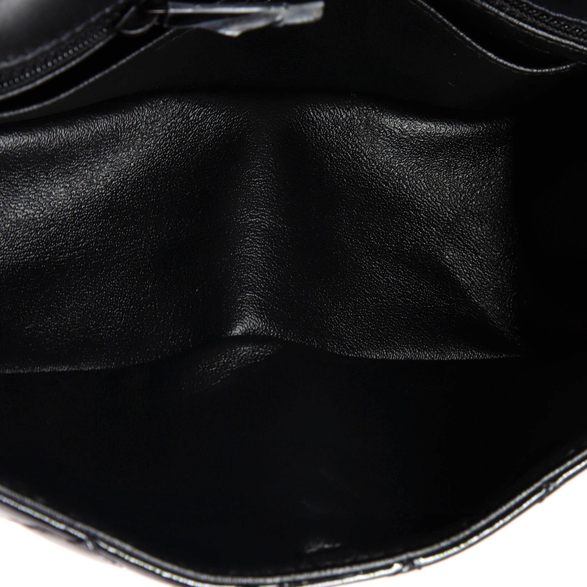 Chanel So Black Reissue 2.55 Flap Bag Quilted Patent Mini