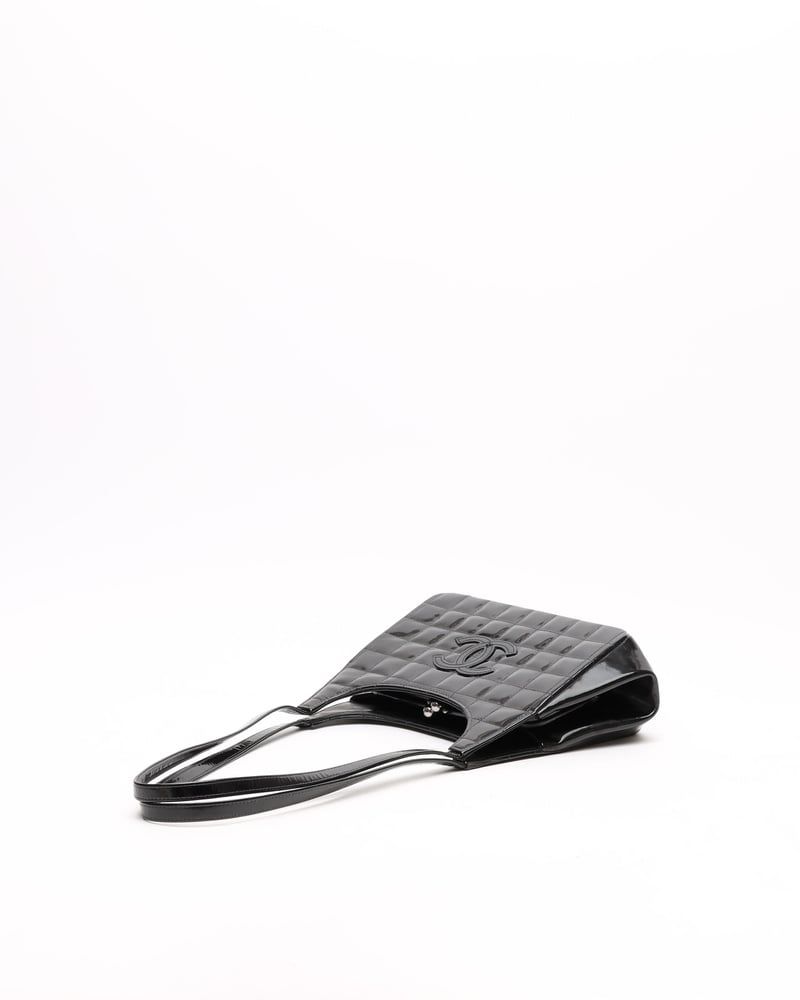 Chanel CC Patent Chocolate Bar Bag