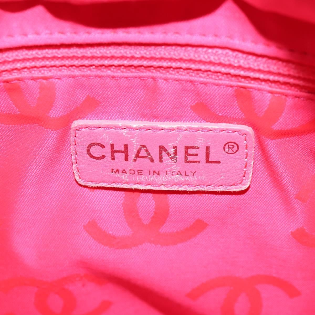 Chanel Matelasse Cambon Line Coco Mark Tote Bag Lambskin Black Cc Auth