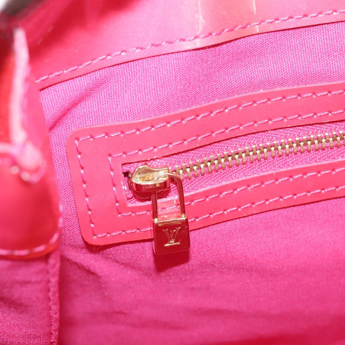 Louis Vuitton Vernis Wilshire Pm Hand Bag Rose Pop M 93643 Auth