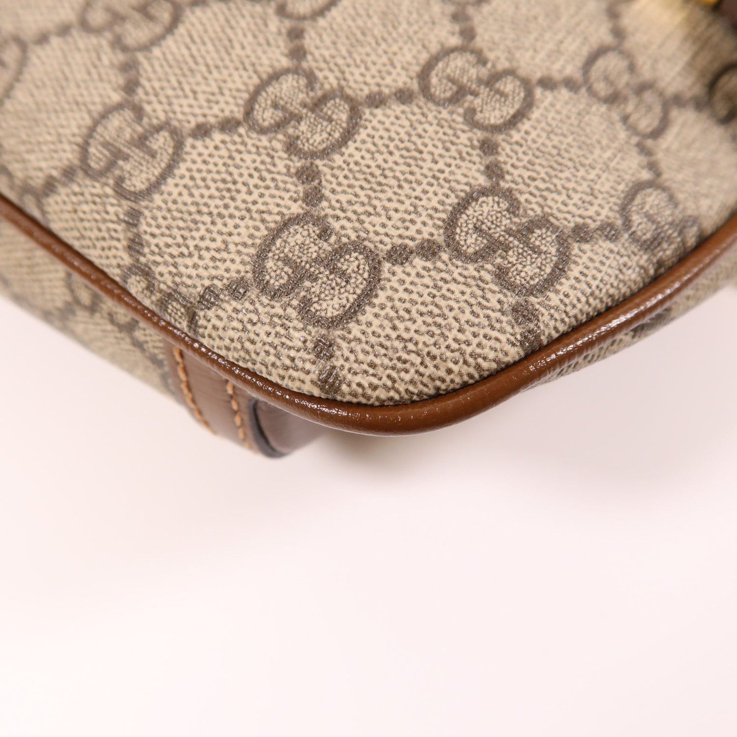 Gucci GG Supreme Monogram Textured Calfskin Retro Interlocking G Belt Bag