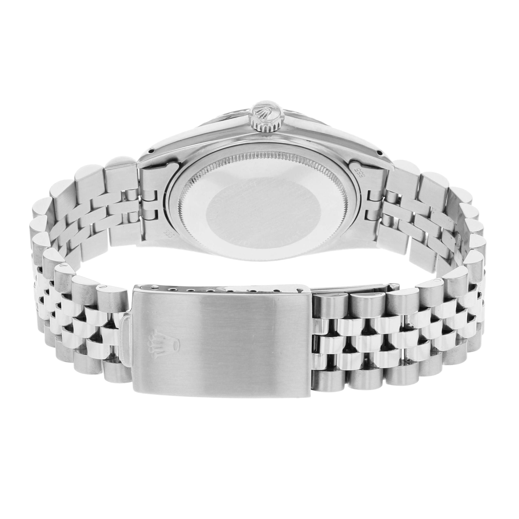 Rolex Datejust Stainless Steel Silver Sticks Dial Automatic Mens Watch 16030
