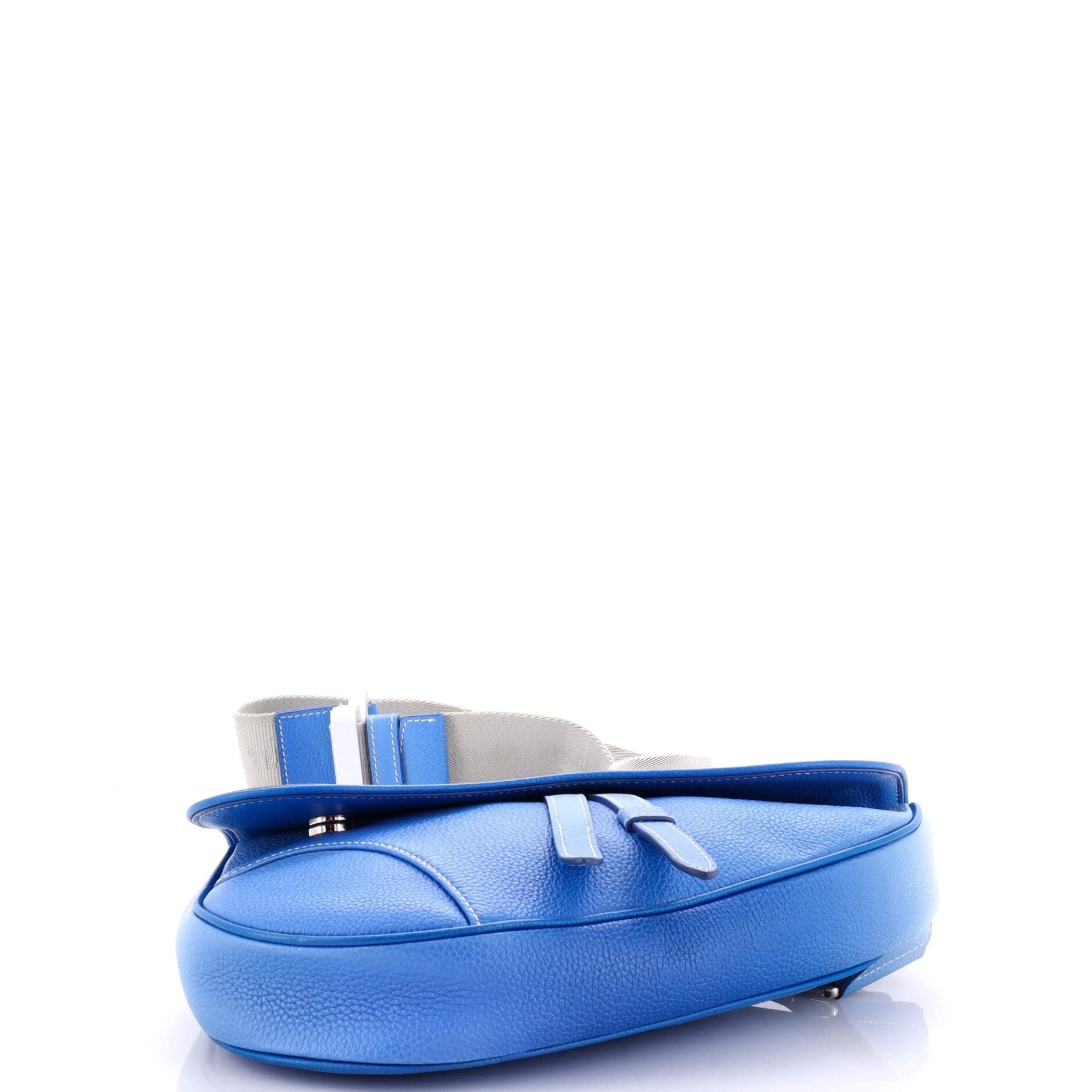 Christian Dior Saddle Crossbody Bag Leather Maxi