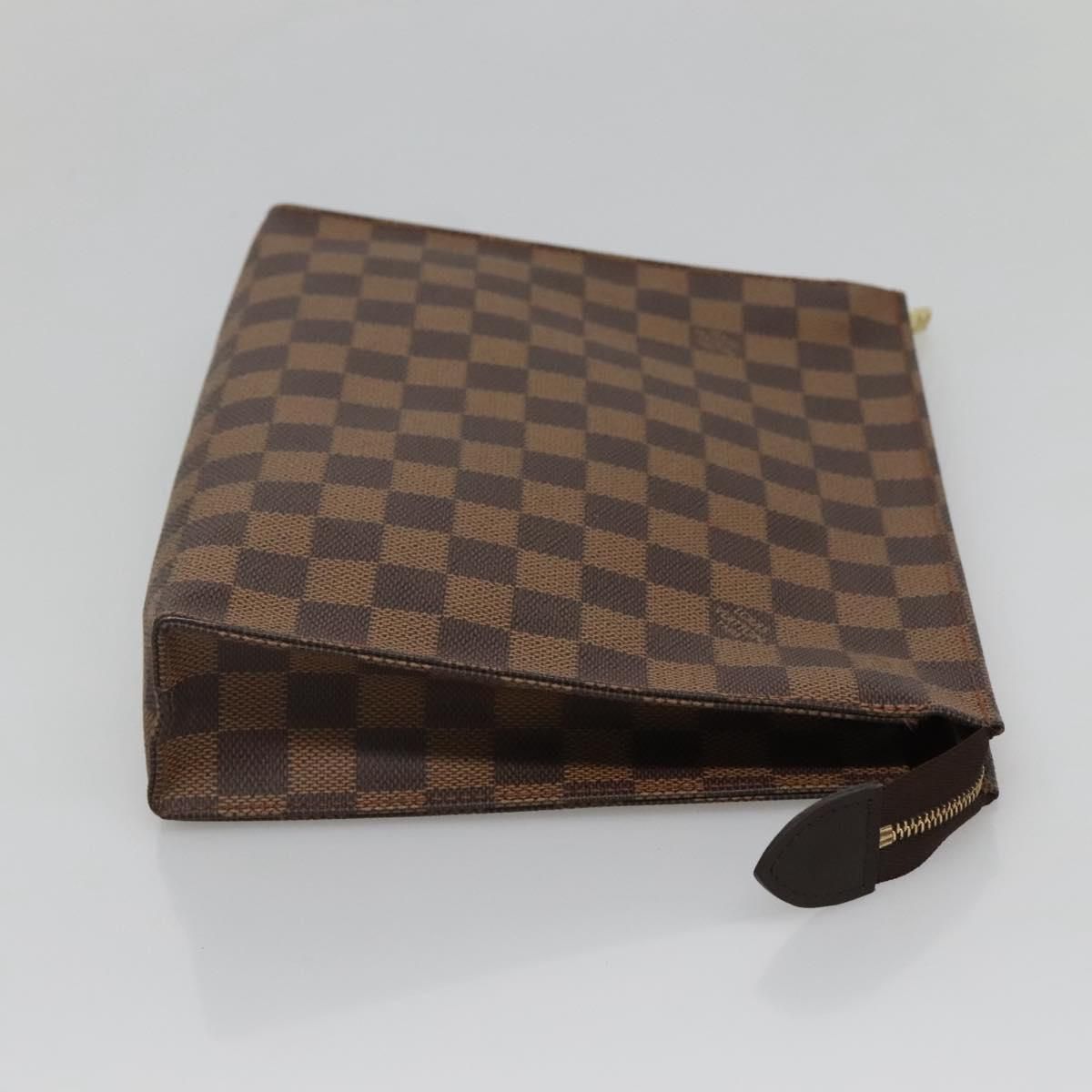 Louis Vuitton Damier Ebene Poche Toilette 26 Pouch N 47543 Lv Auth