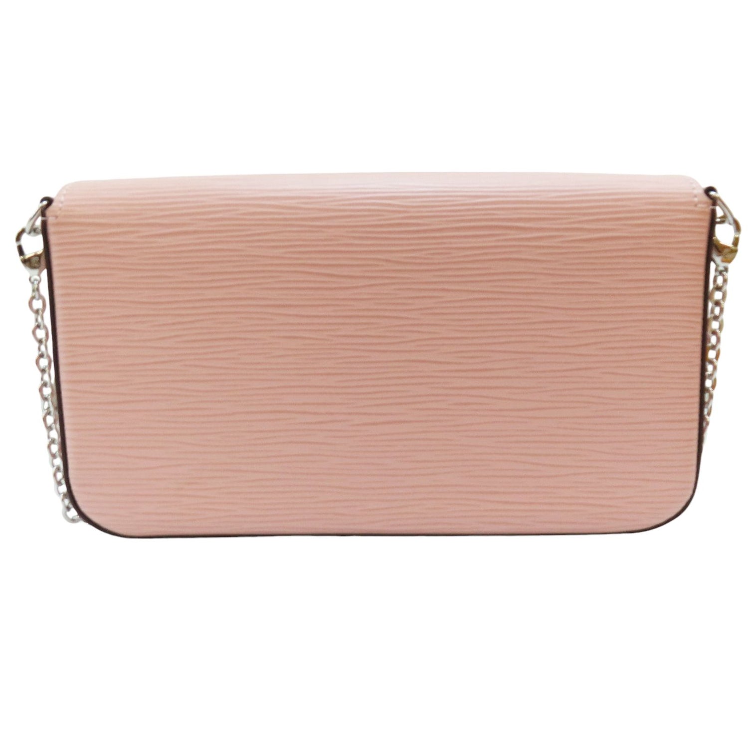 Louis Vuitton Felicie Pochette Shoulder Bag Epi Leather Rose Ballerine M 62467