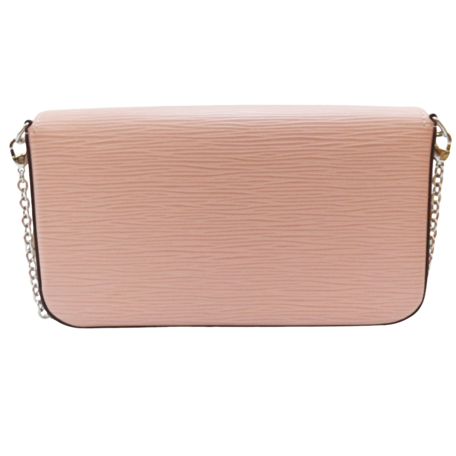 Louis Vuitton Felicie Pochette Shoulder Bag Epi Leather Rose Ballerine M 62467