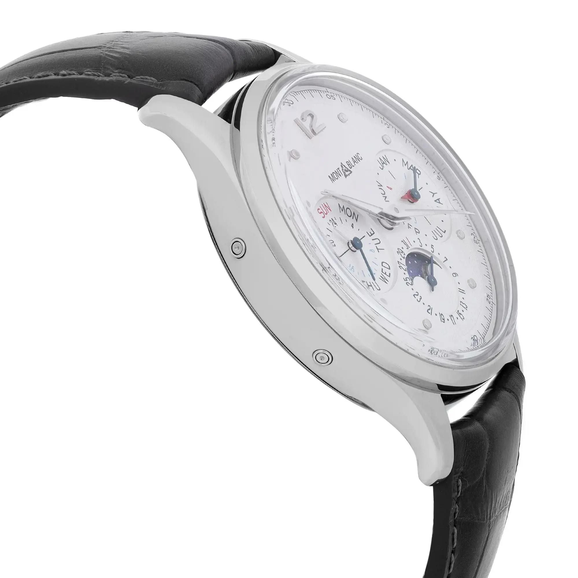 Montblanc Heritage Perpetual Calendar Steel White Dial Automatic Watch MB119925