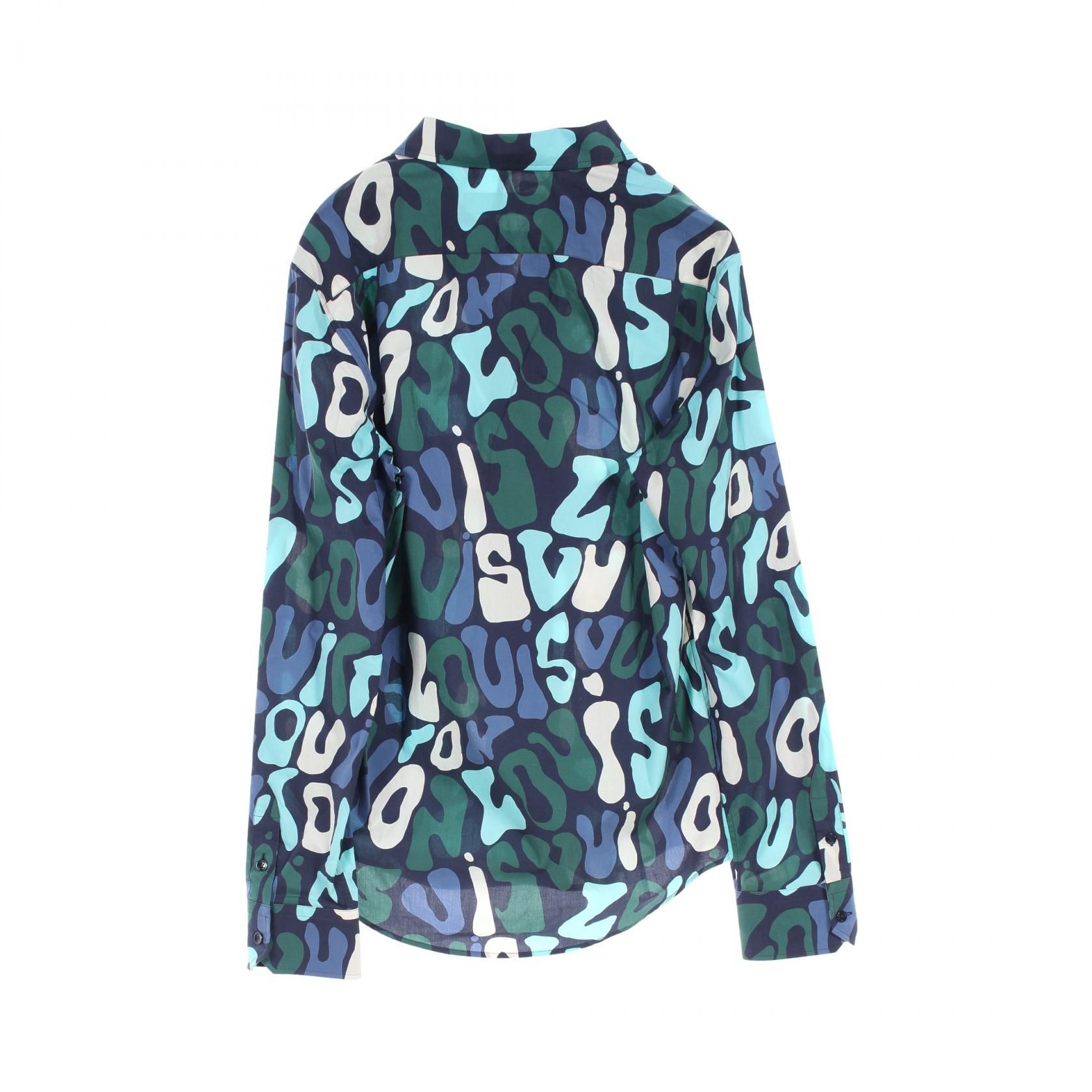 Louis Vuitton Graphic Logo Navy Multicolor Other Tops