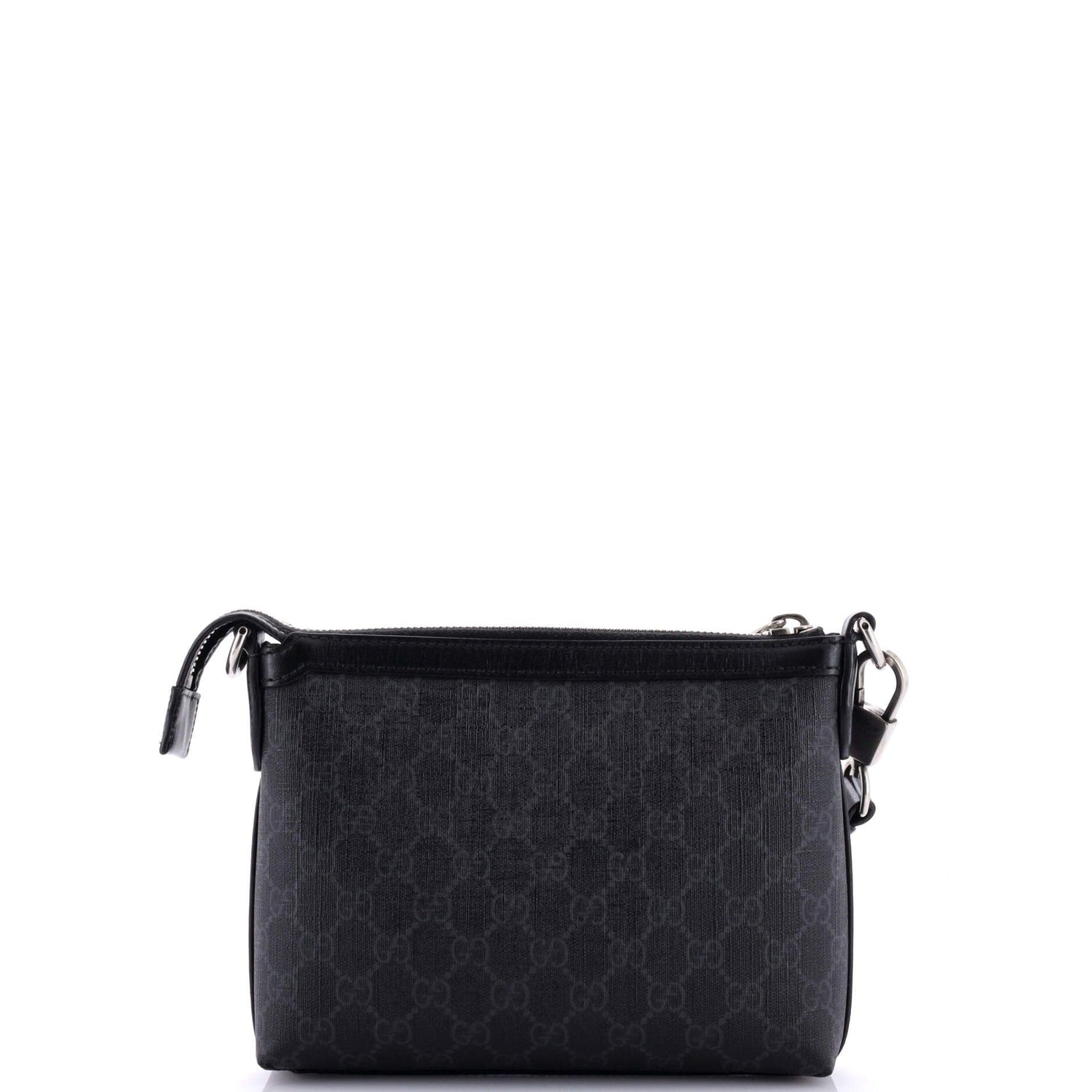 Gucci Interlocking G Patch Wristlet Messenger Bag Gg Coated Canvas Small