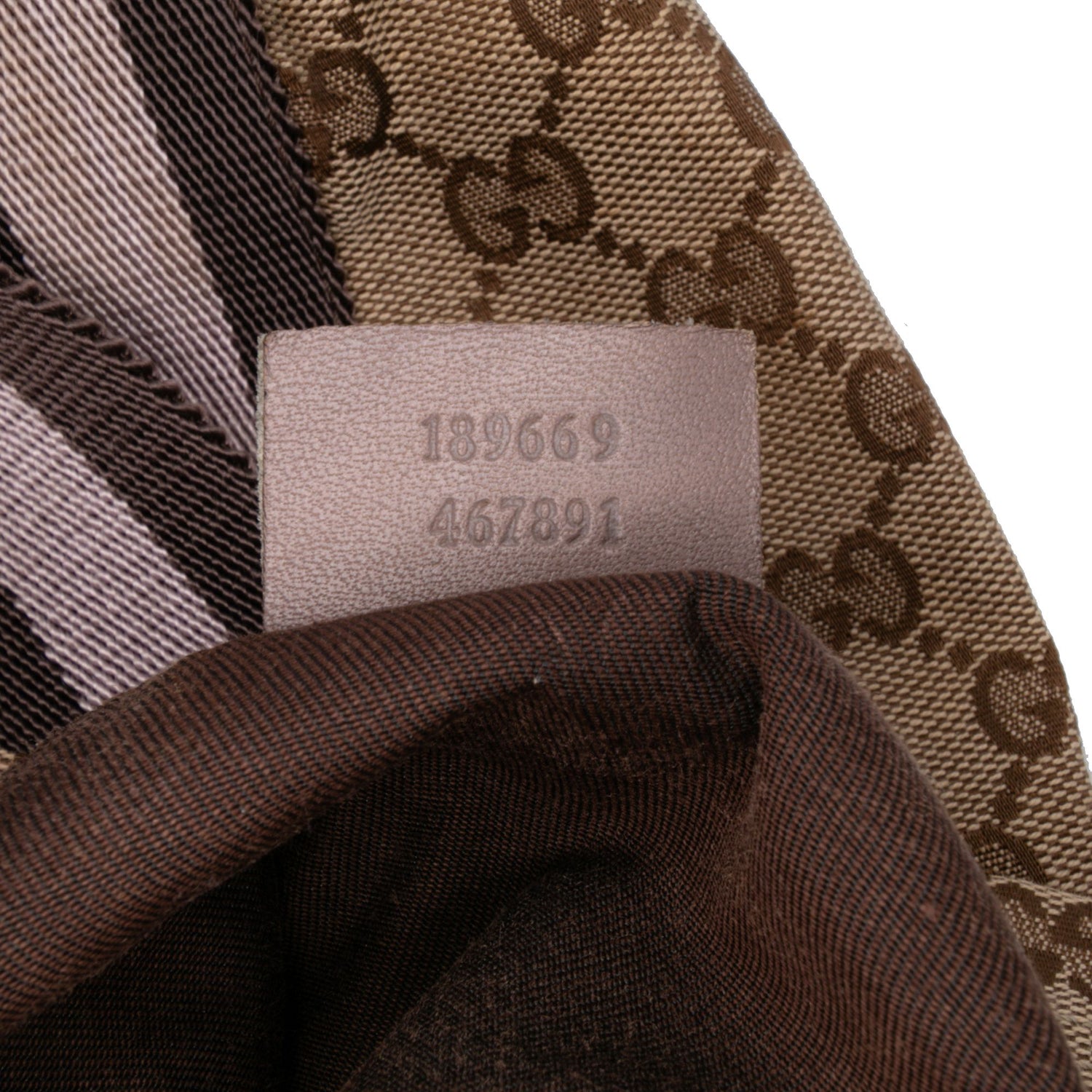 Gucci GG Canvas Web Tote Brown