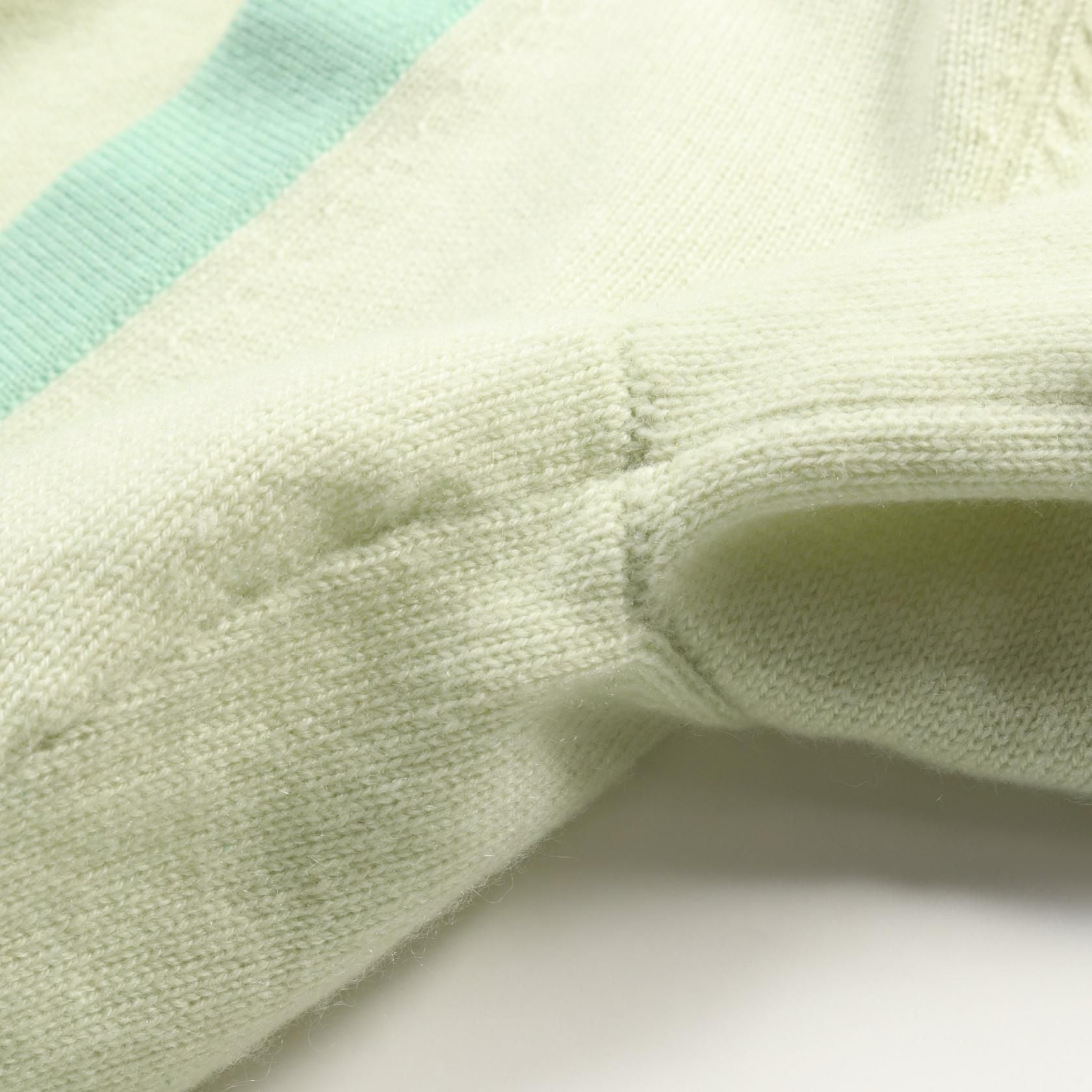 Chanel Green Coco Mark Button Cardigan Cashmere P 75050k 10747