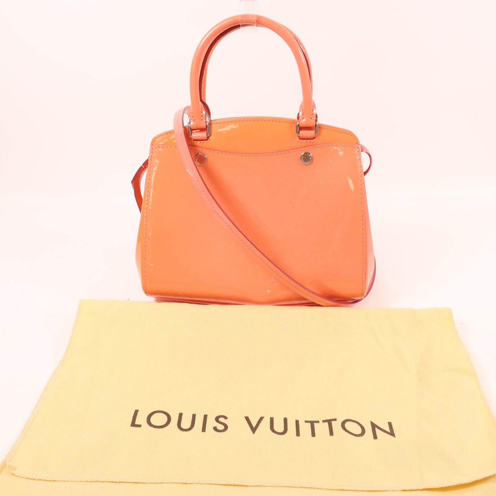 Louis Vuitton Vernis Shoulder Bag Orange 2way Shoulder Bag M 50809