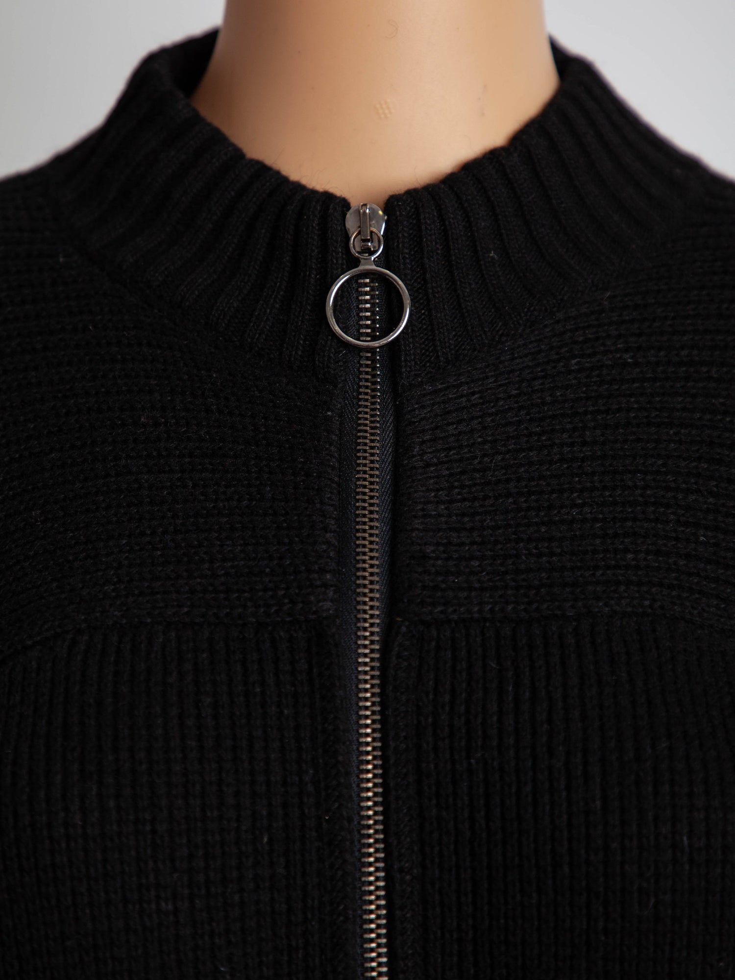 Good TWINSET Black Wool Knit Cardigan with Pockets Size M