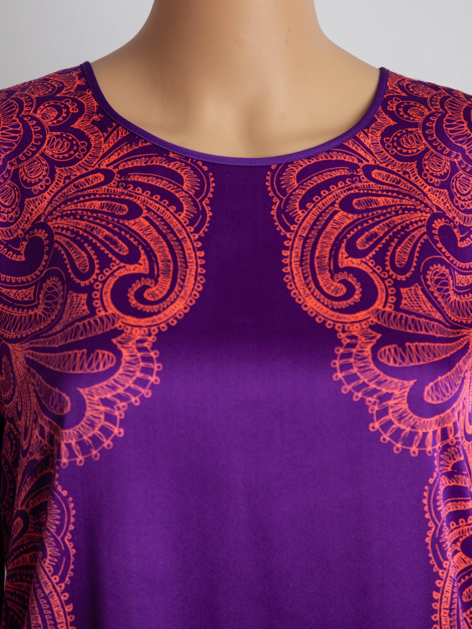 EXCELLENT Juicy Couture Purple Dress XXS Decorative Pattern
