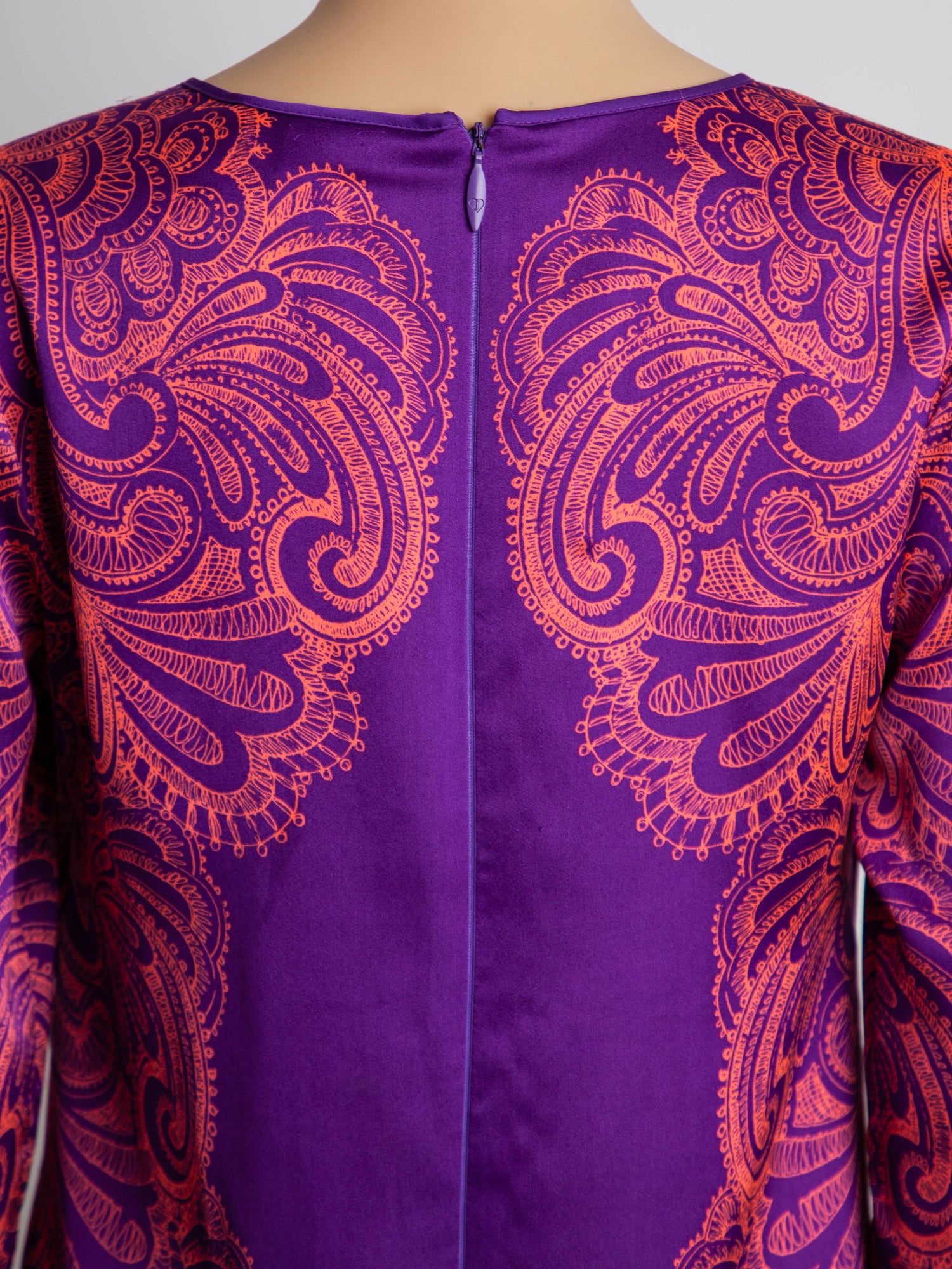 EXCELLENT Juicy Couture Purple Dress XXS Decorative Pattern