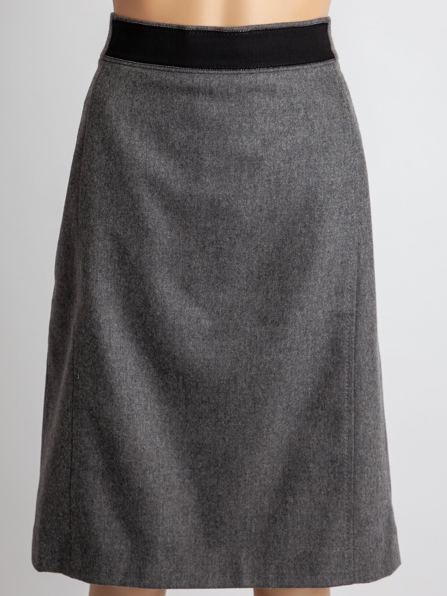 Good Condition Laurel Gray Cashmere Skirt Size L Women