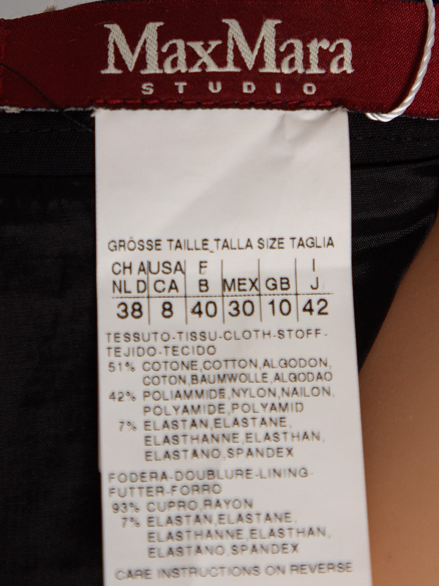 Max Mara Black Pencil Skirt Size L - Good Condition