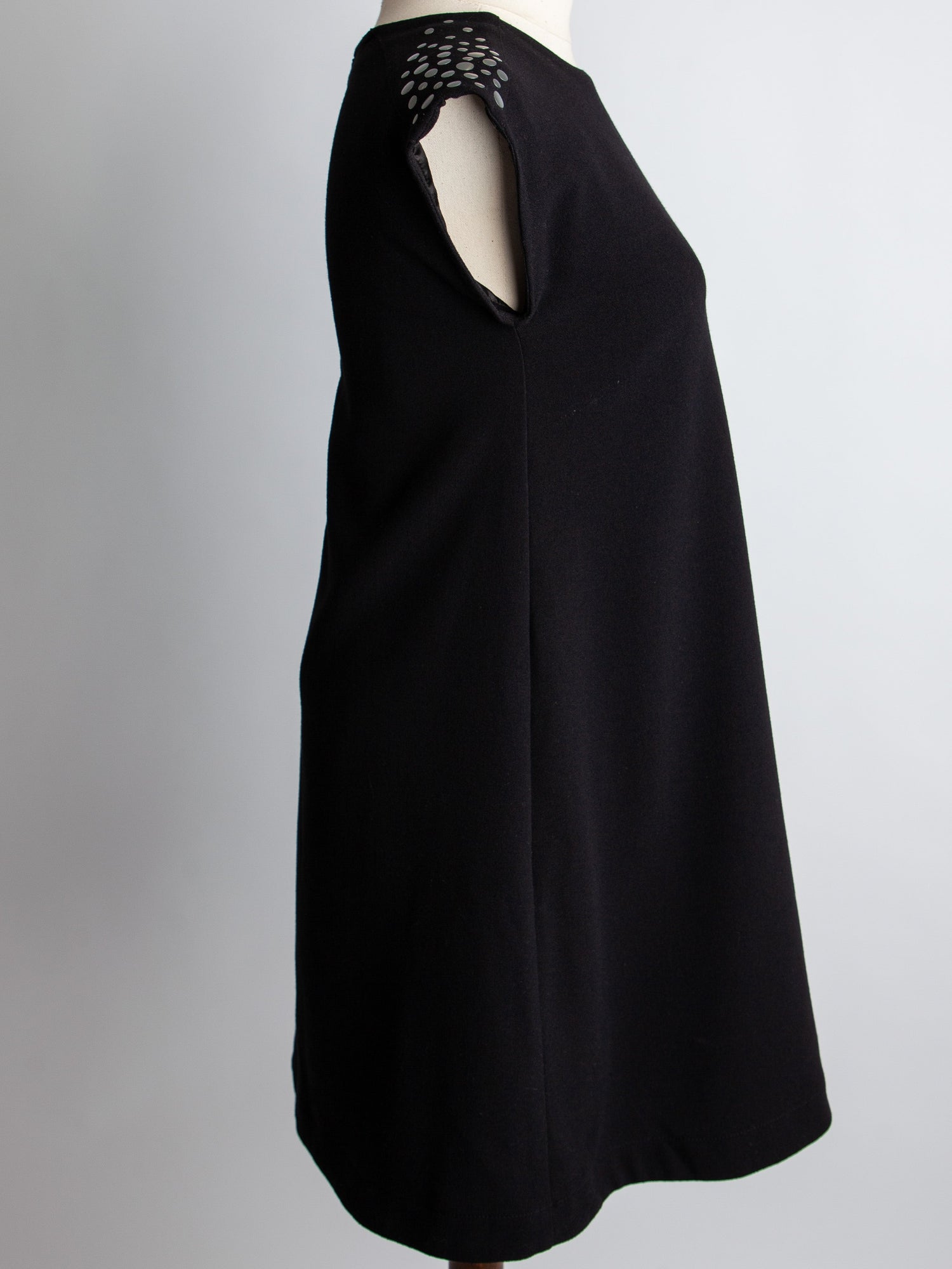 Junior Gaultier Kids Black Dress Size 10 with Cap Sleeves