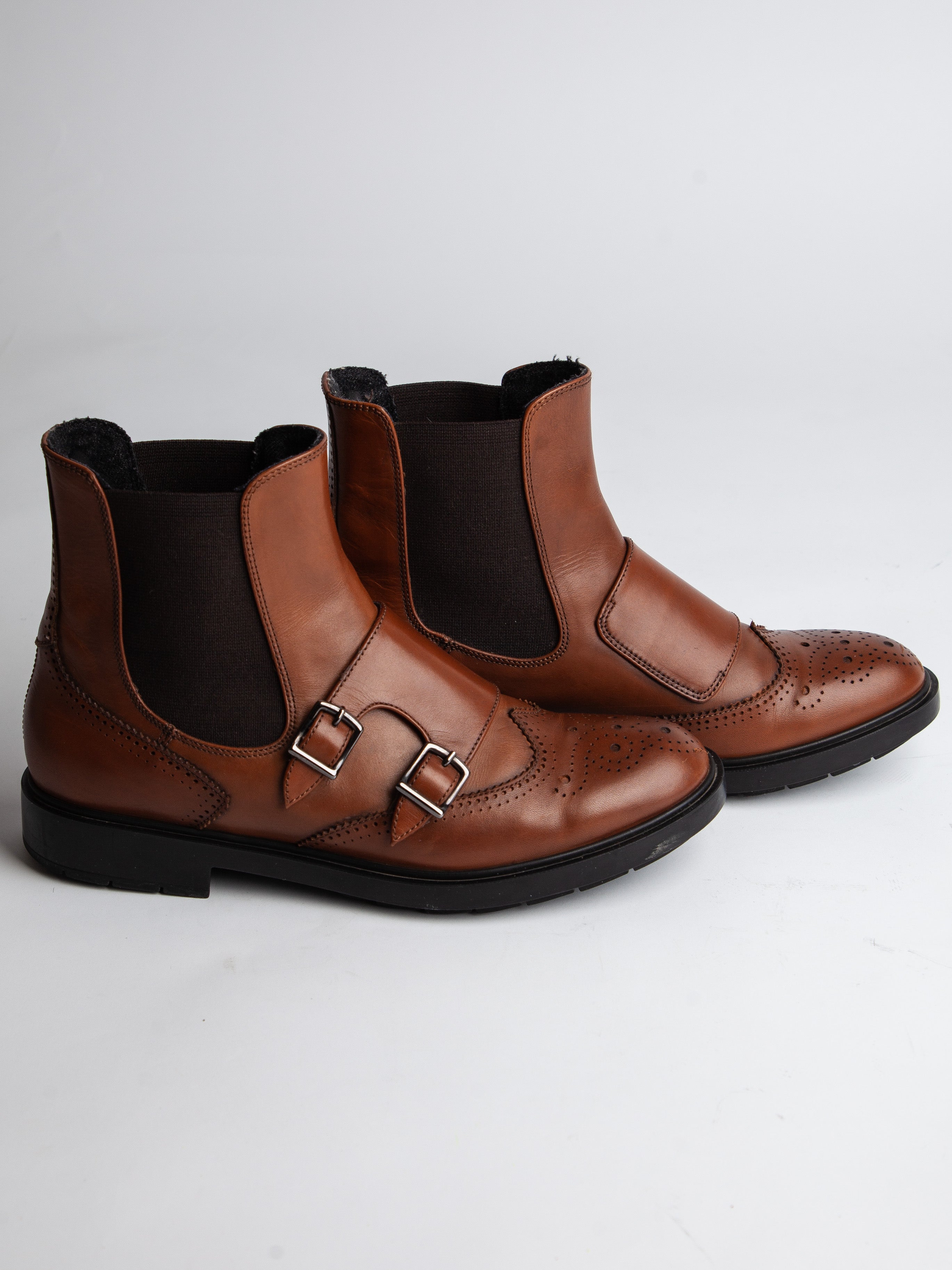 Good Fratelli Rossetti Orange Leather Ankle Boots Size 37