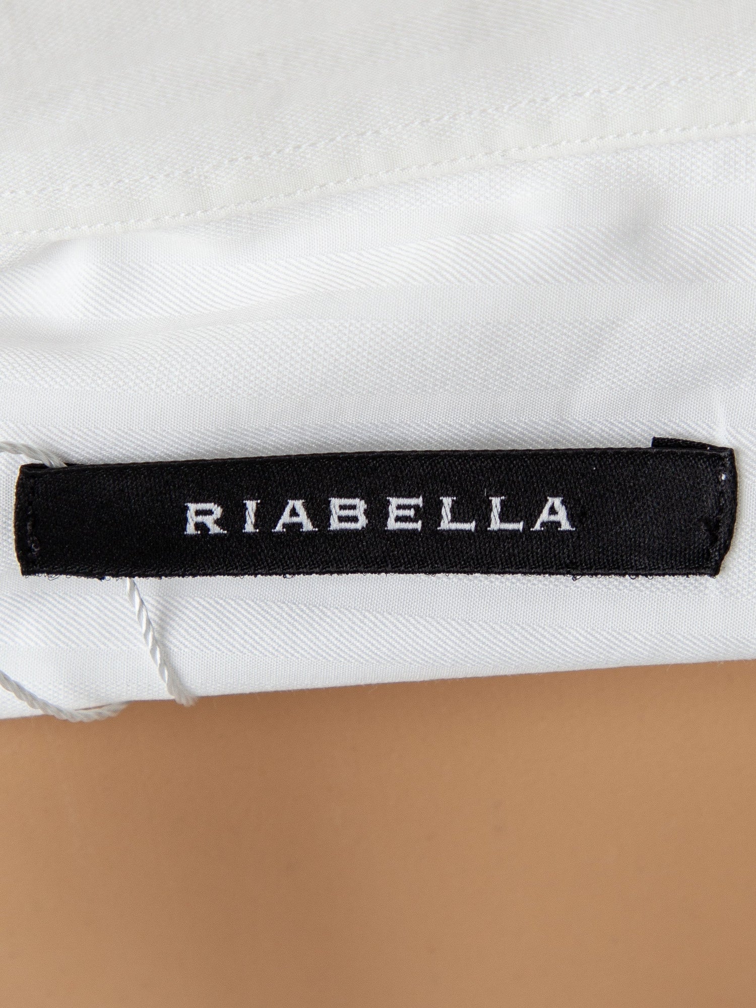 Riabella Excellent White Cotton Shirt Size L for Men