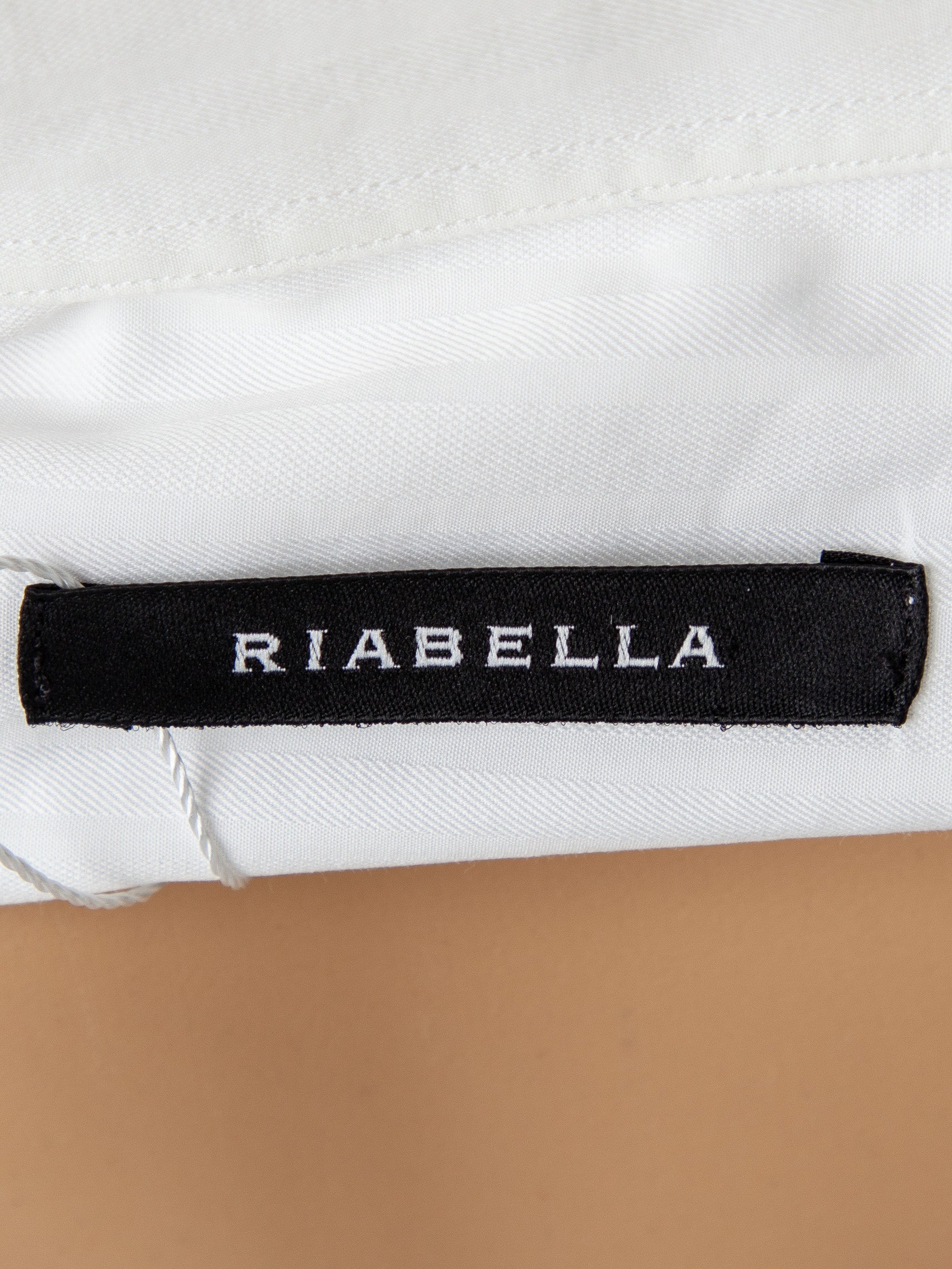 Riabella Excellent White Cotton Shirt Size L for Men