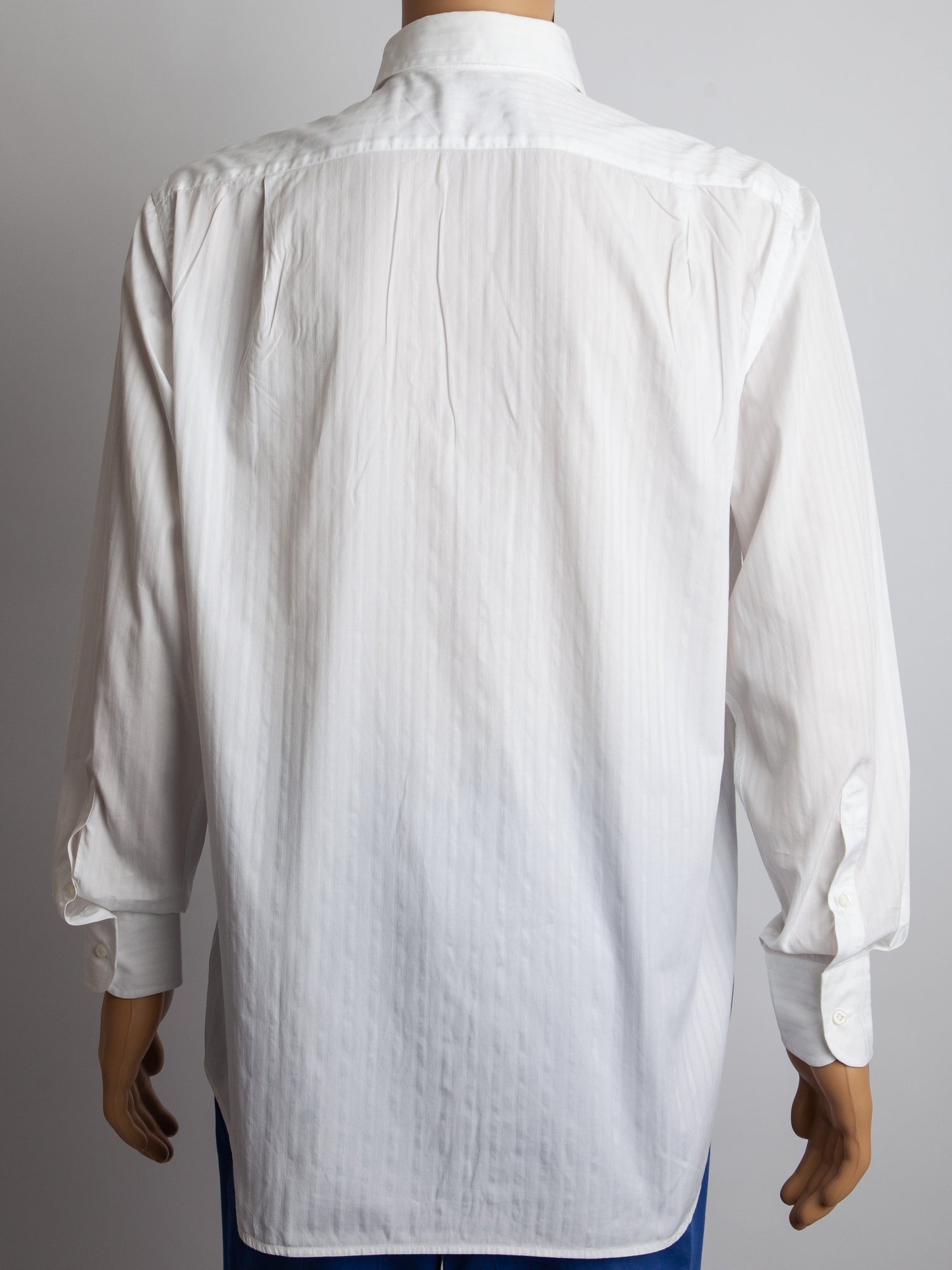 Riabella Excellent White Cotton Shirt Size L for Men