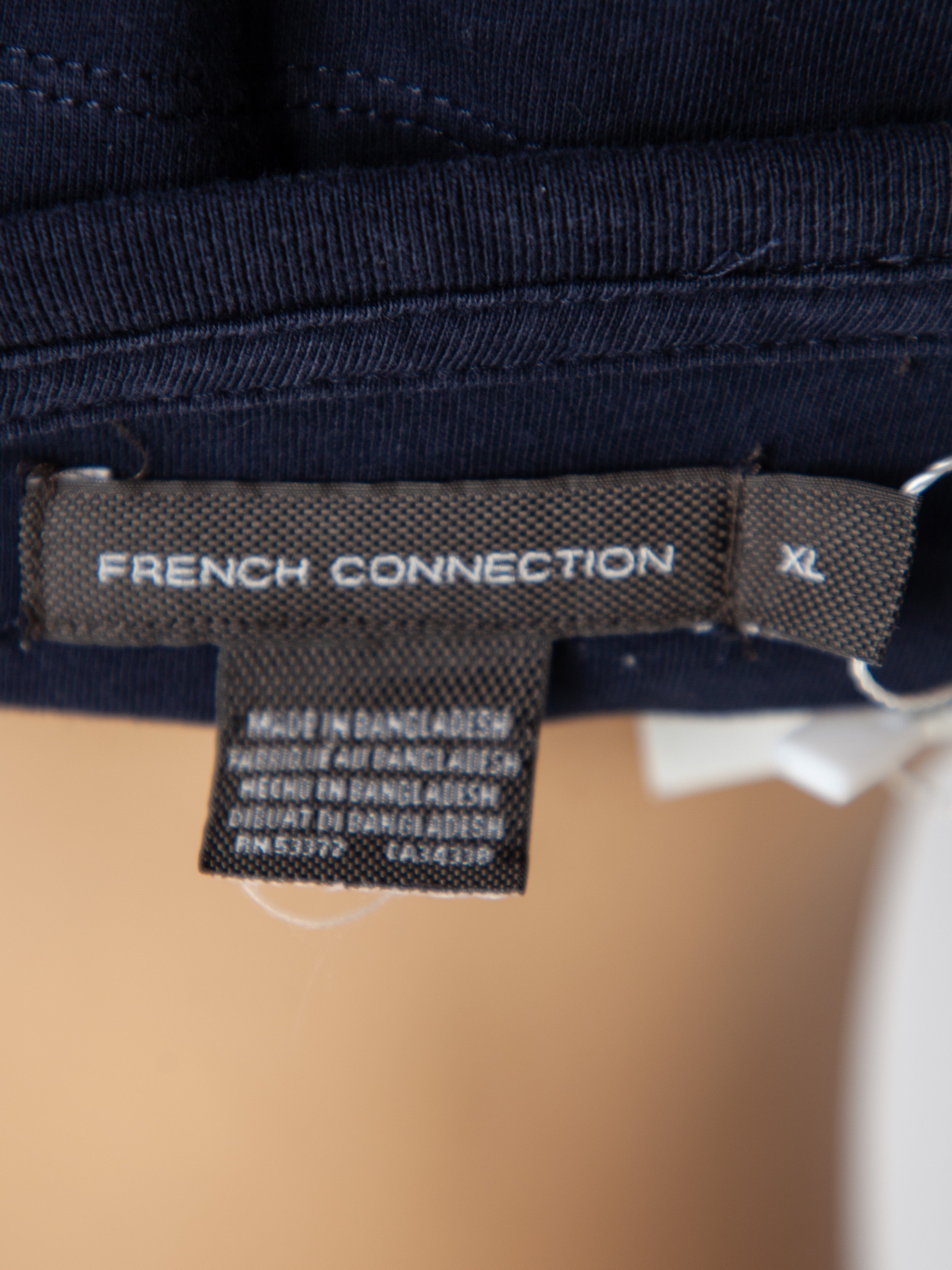 Good French Connection Blue Cotton T-shirt XL Bicycle Design