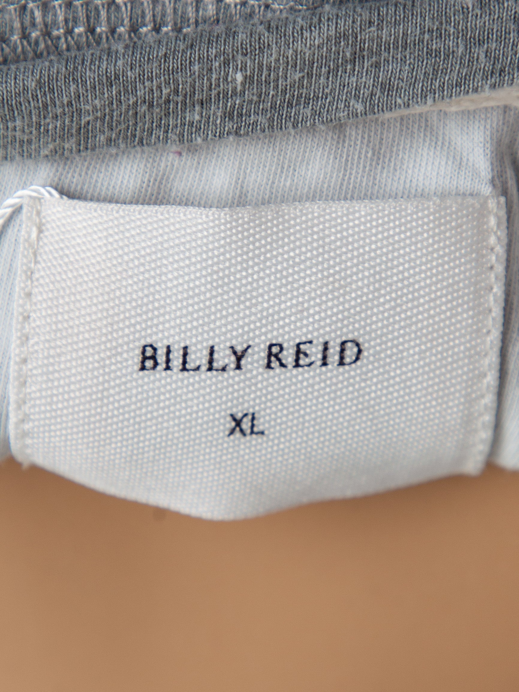 Good Billy Reid Gray Short-Sleeve Henley Shirt Size XL