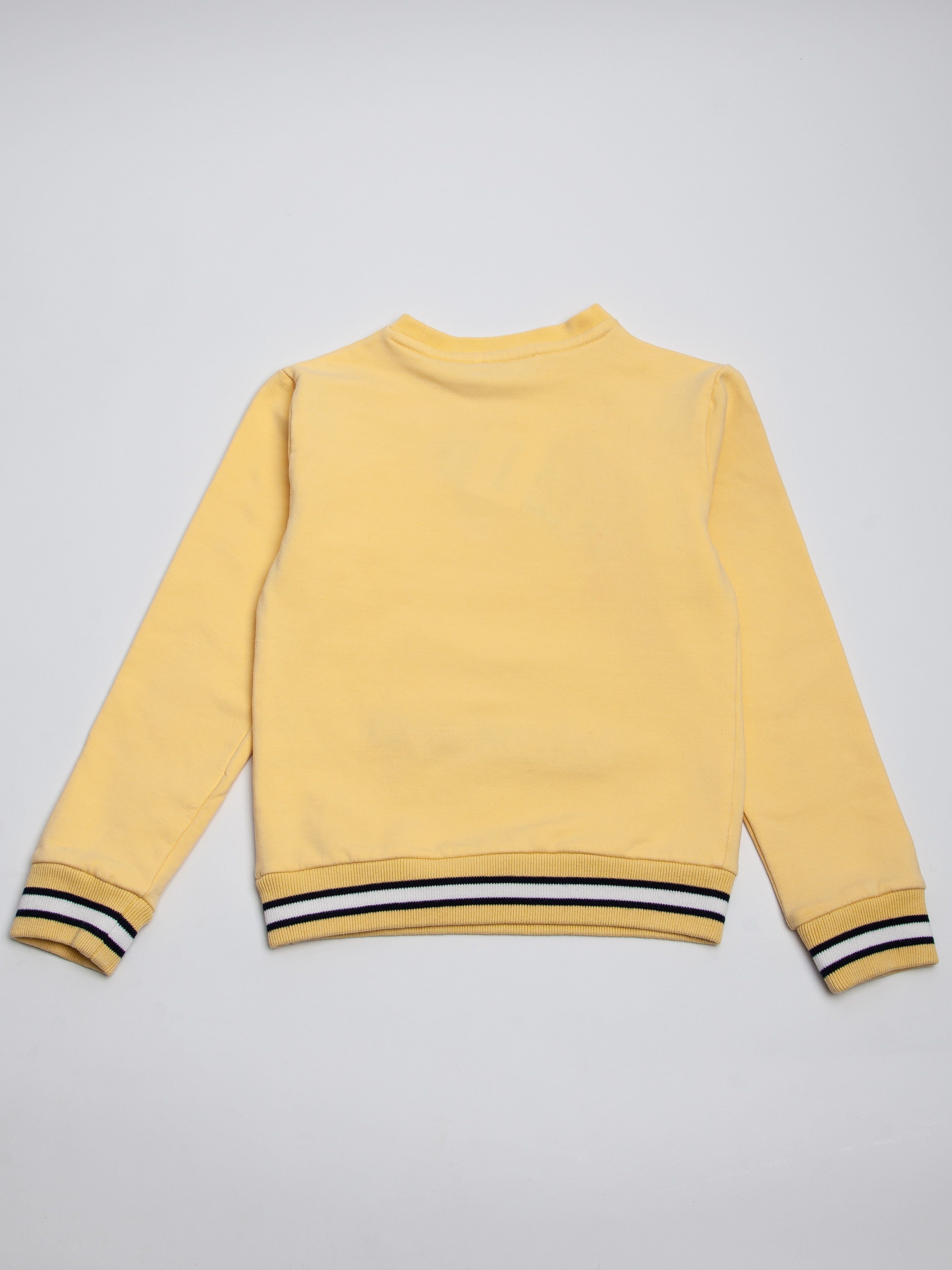 Good Silvian Heach Yellow Cotton Sweatshirt Size 8 for Kids