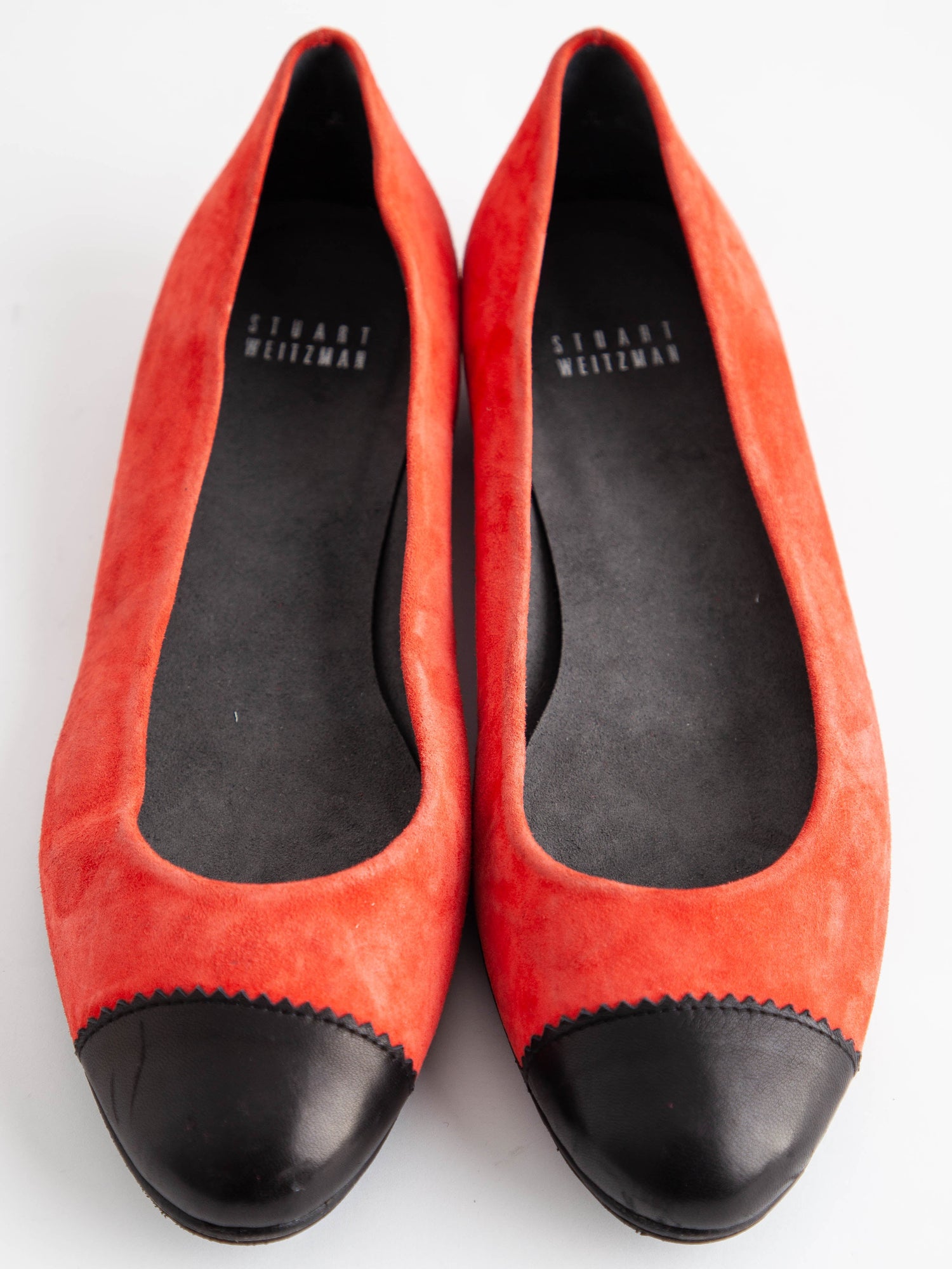 Good Stuart Weitzman Red Leather Flats Size 39 Women’s Shoes
