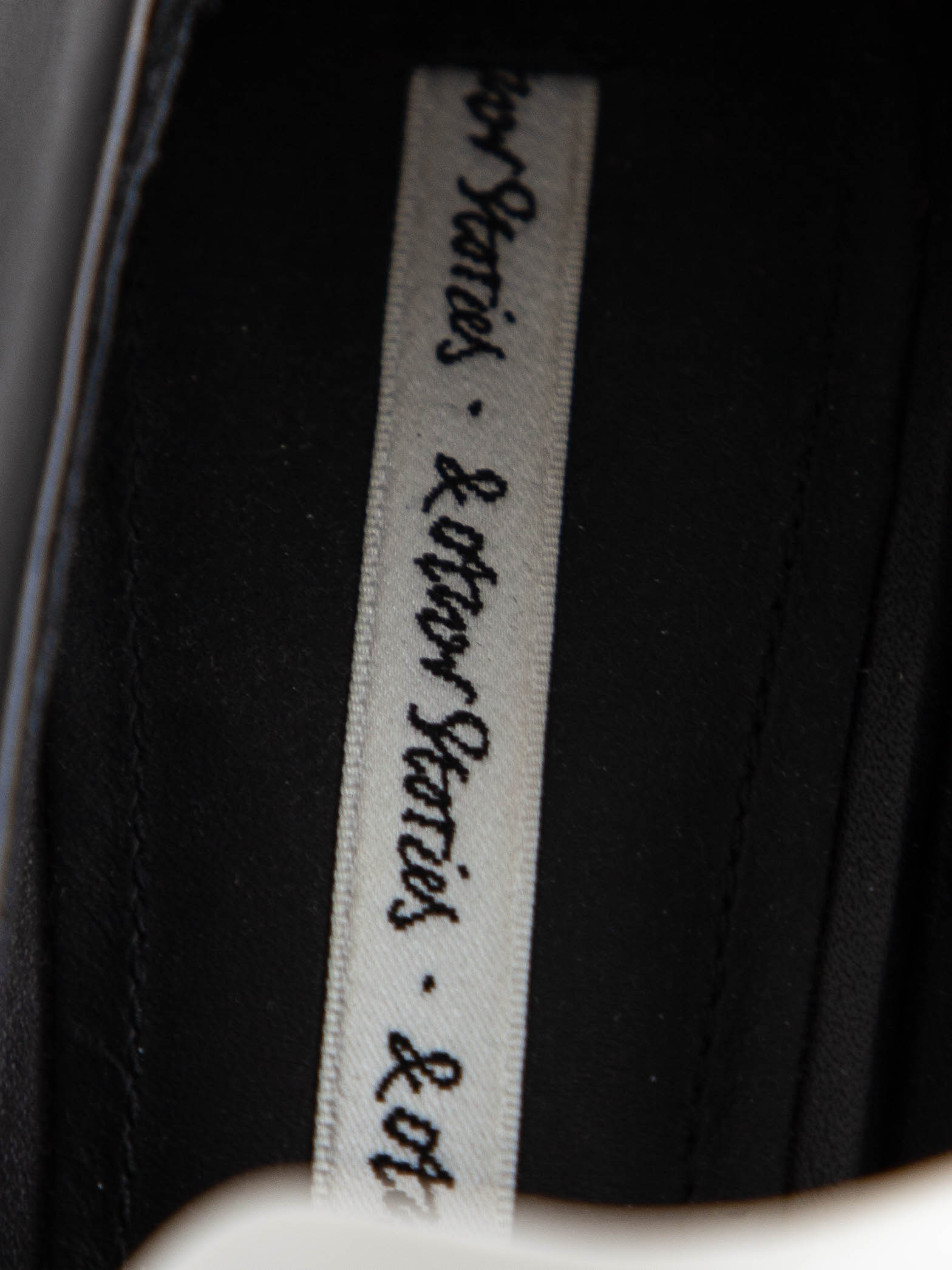 Excellent & Other Stories Black Leather High-Heeled Shoes Size 36