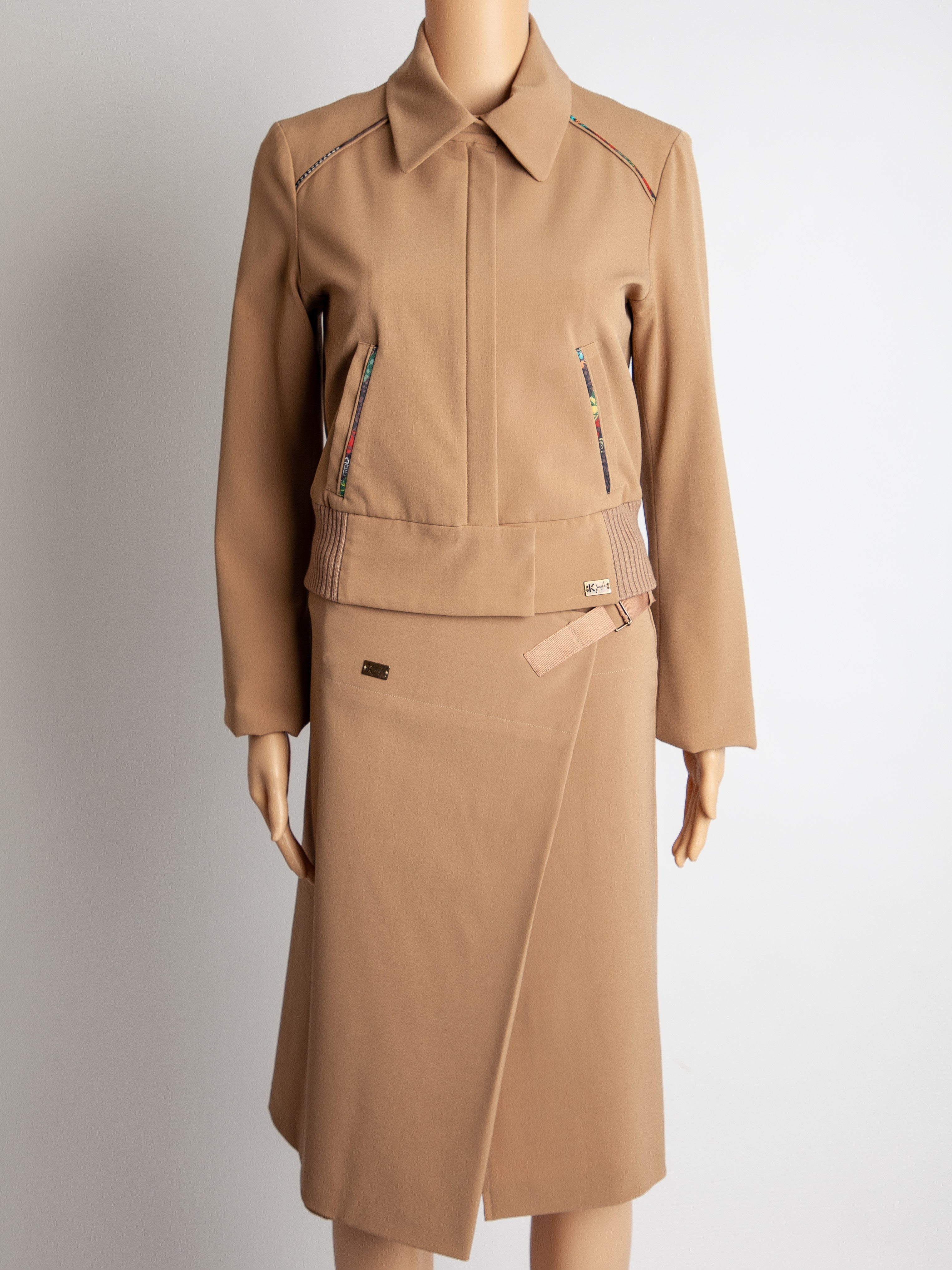 Good Kenzo White Polyester Coat with Colorful Accents for Women