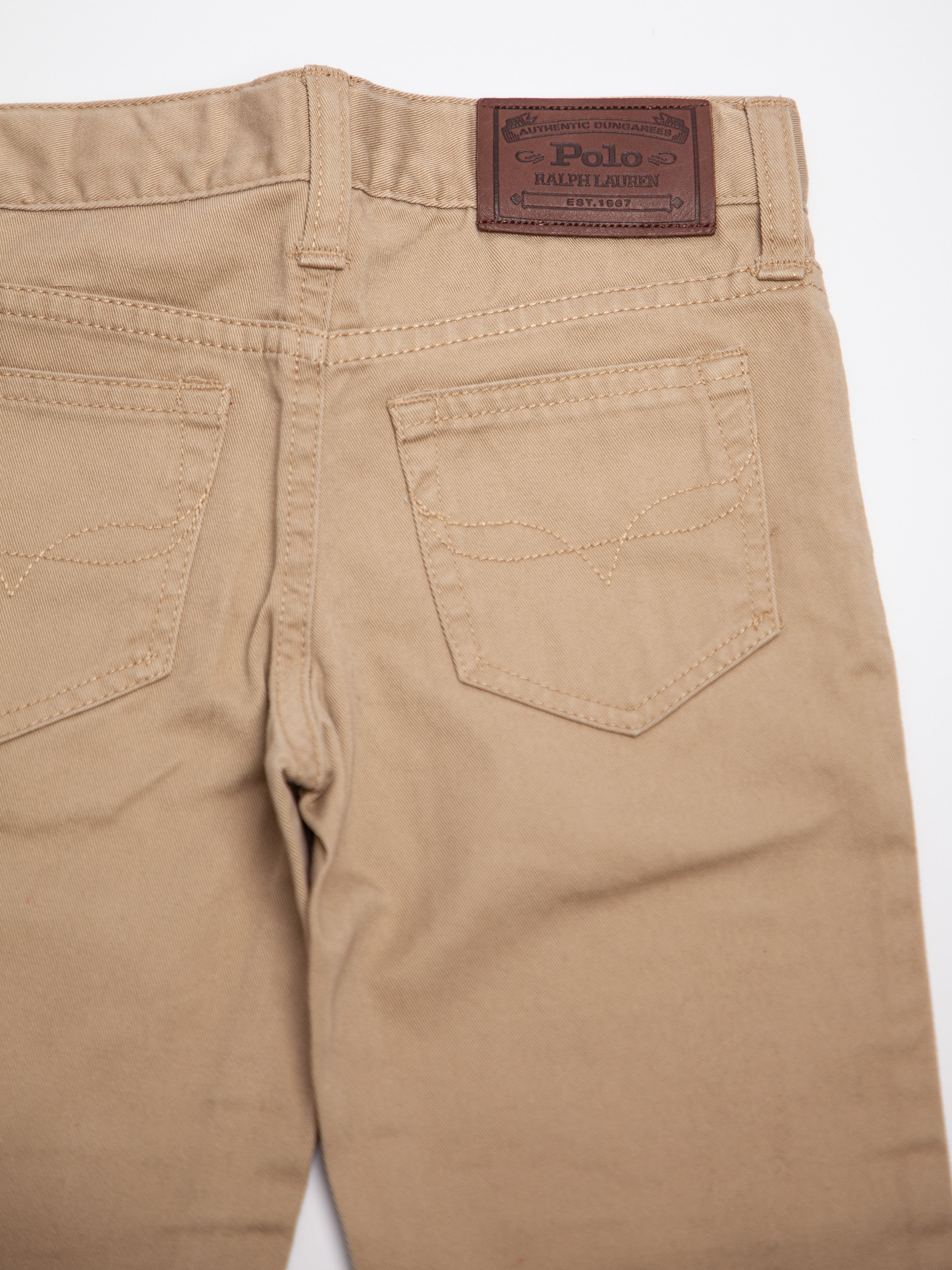 Excellent Polo Ralph Lauren Green Cotton Pants Size 4 for Kids