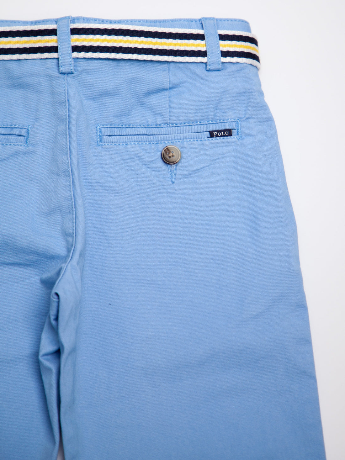 Good Polo Ralph Lauren Blue Cotton Pants for Kids, Size 7