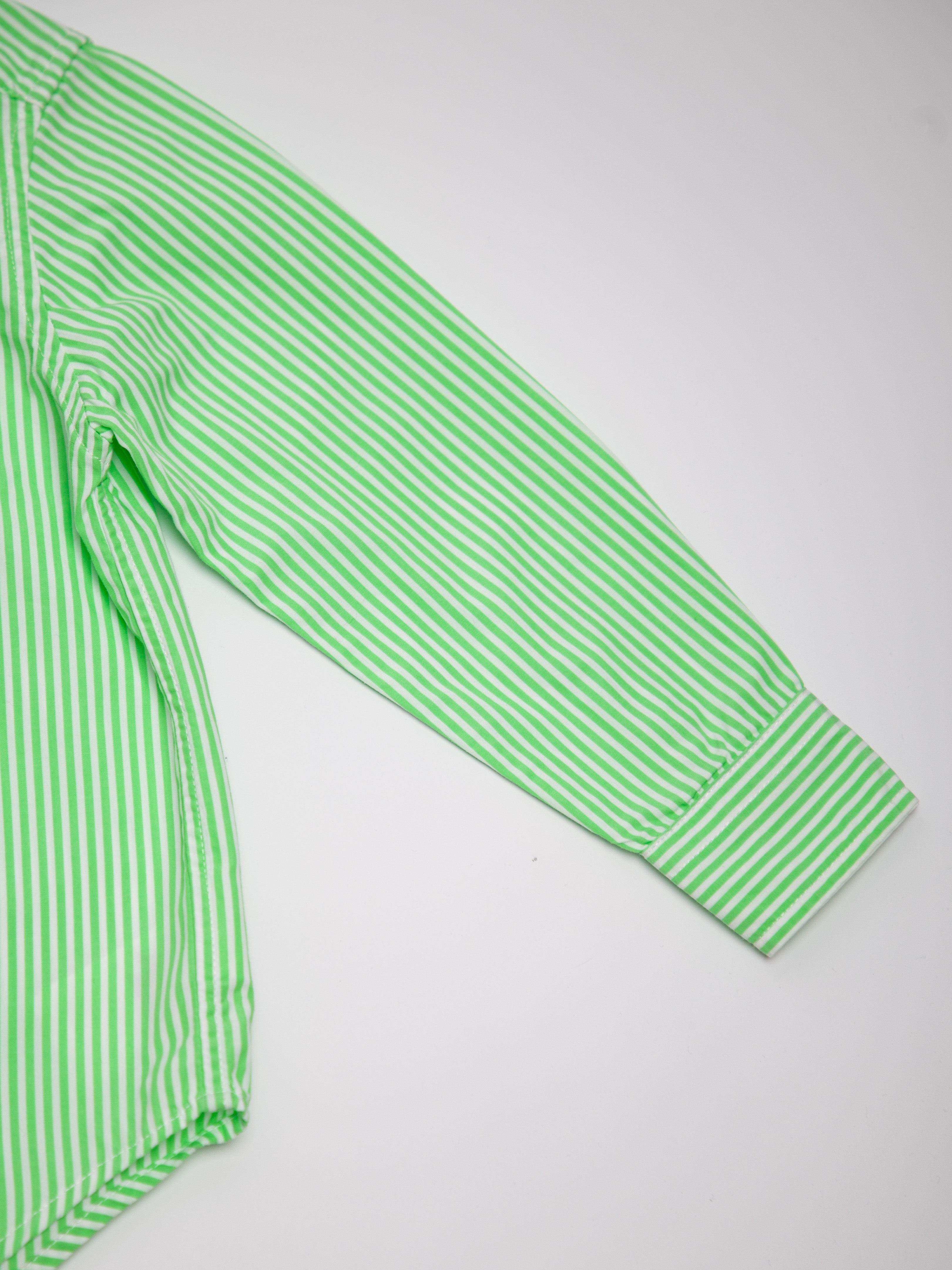 Good Ralph Lauren White Cotton Striped Button-Up Shirt Size 3 for Kids