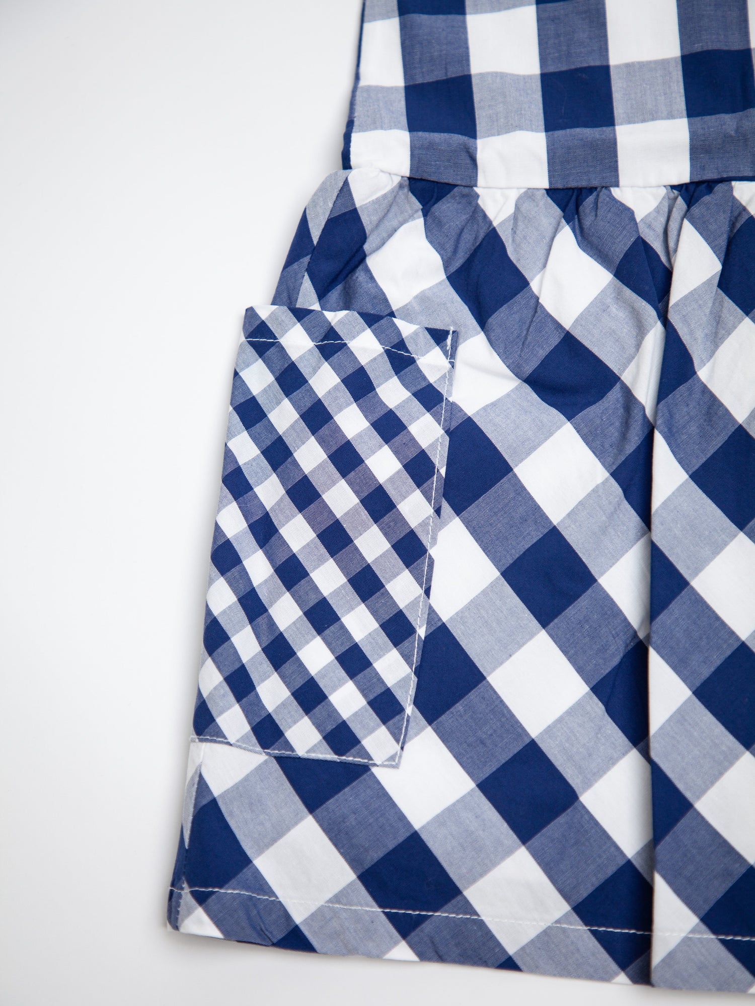 Good French Connection Blue Checkered Dress for Kids Size 5