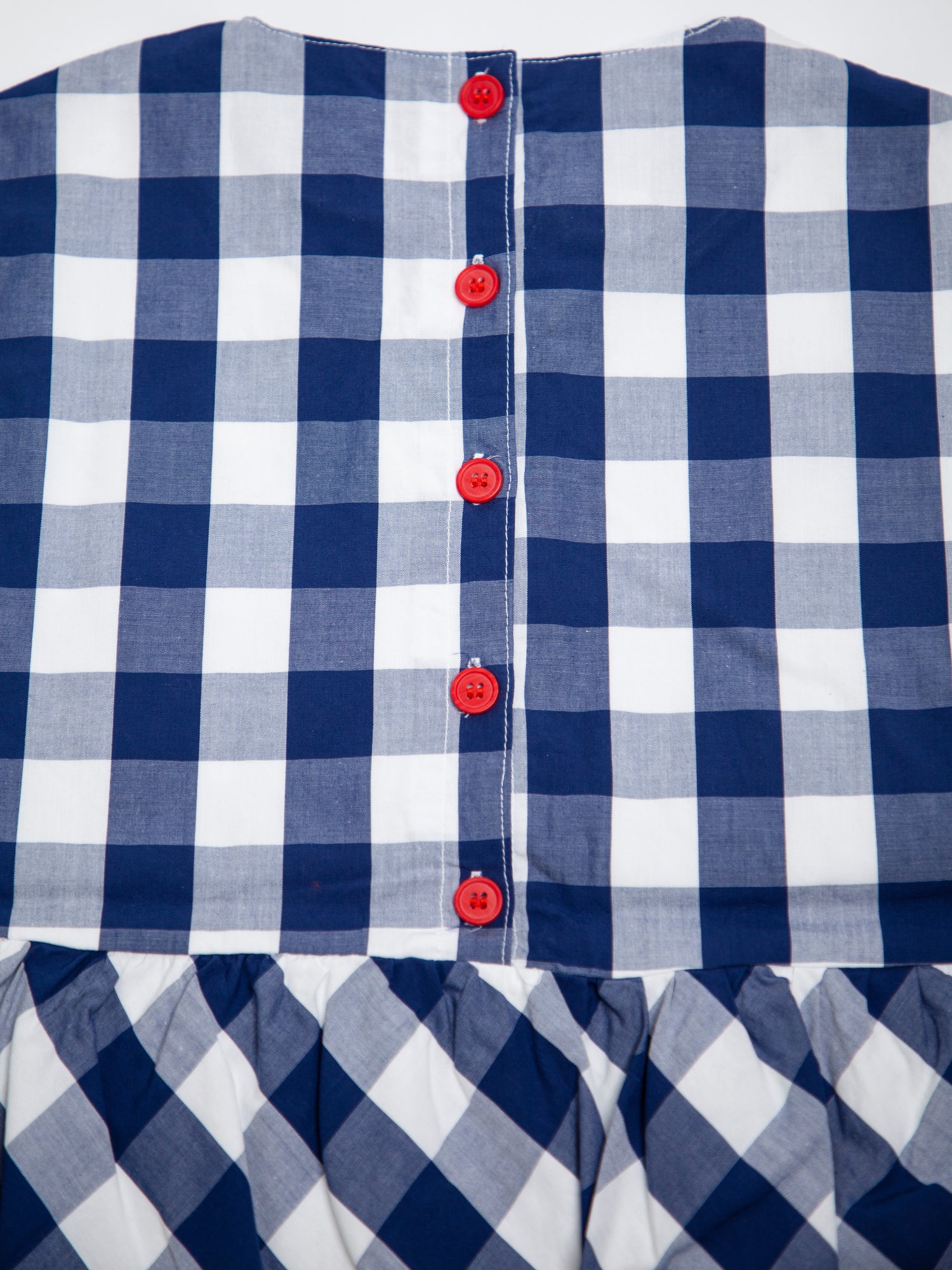 Good French Connection Blue Checkered Dress for Kids Size 5