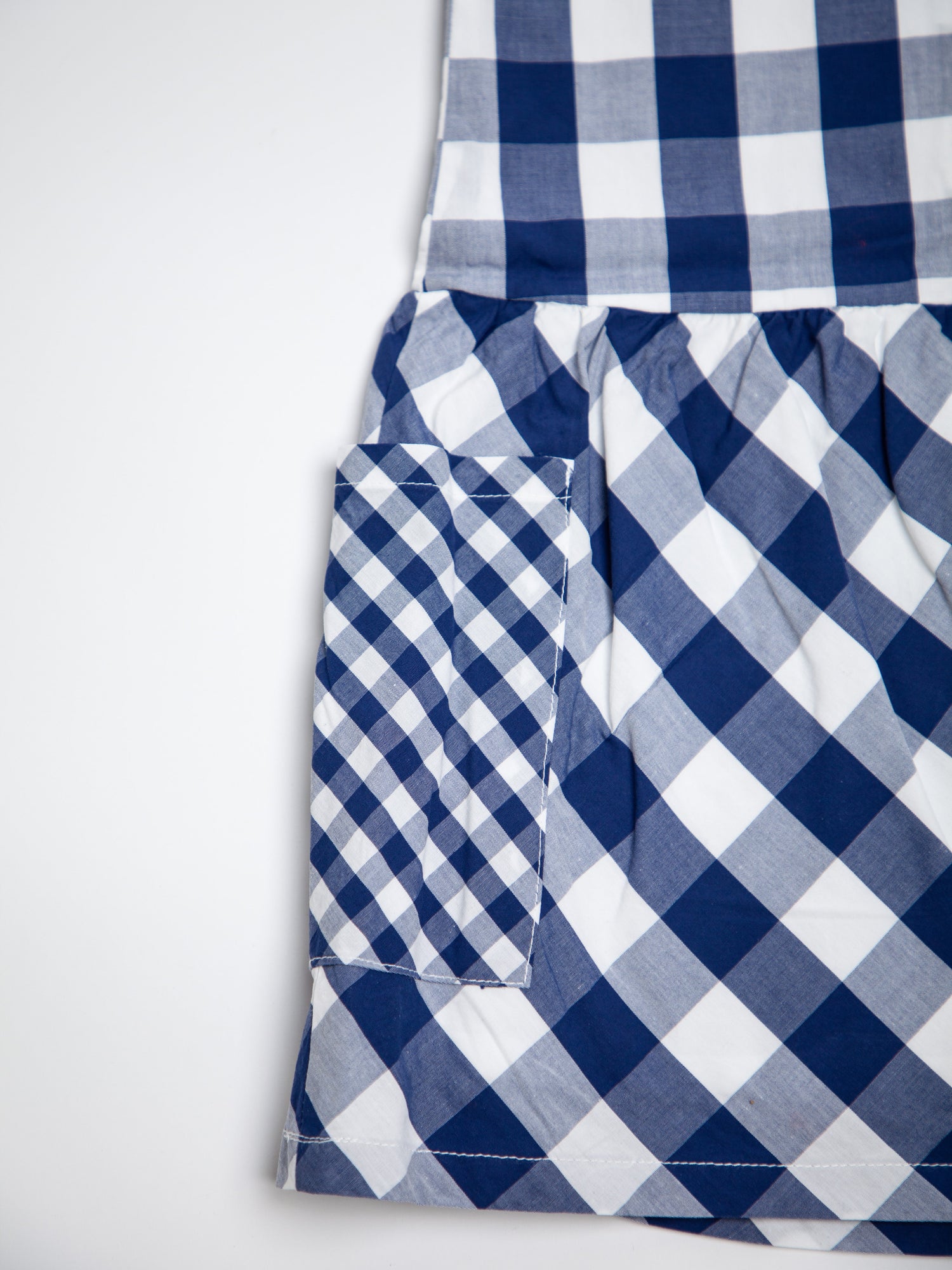 Good French Connection Blue Checkered Dress for Kids Size 5