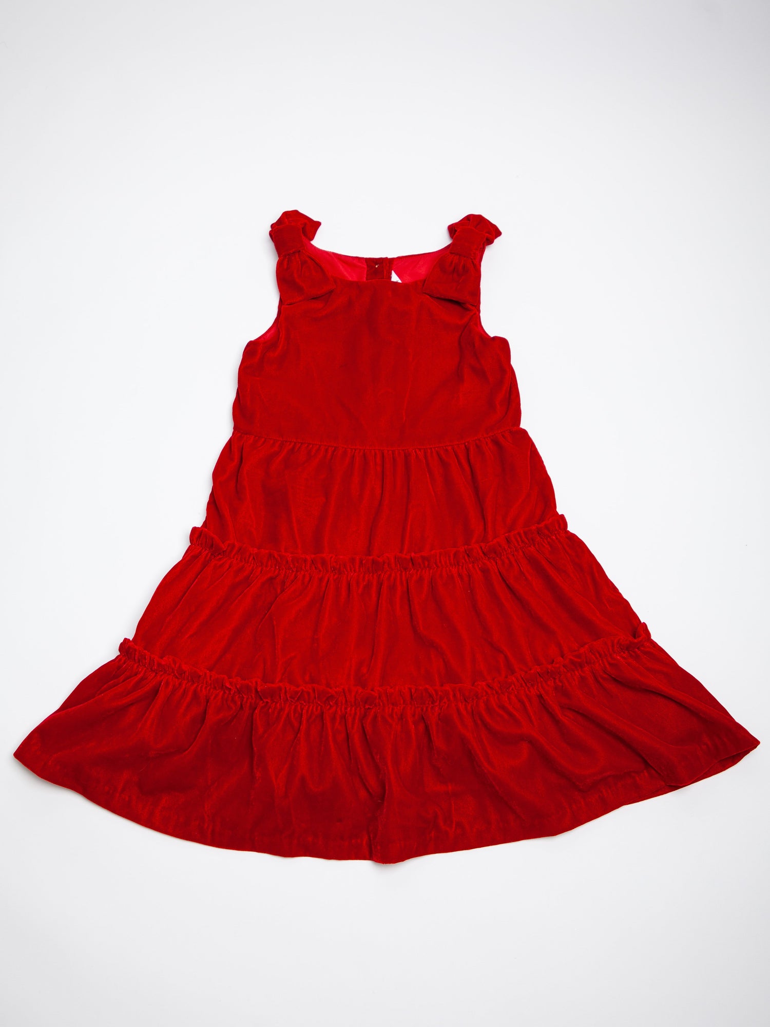Good Janie and Jack Red Velvet Dress for Kids, Size 7