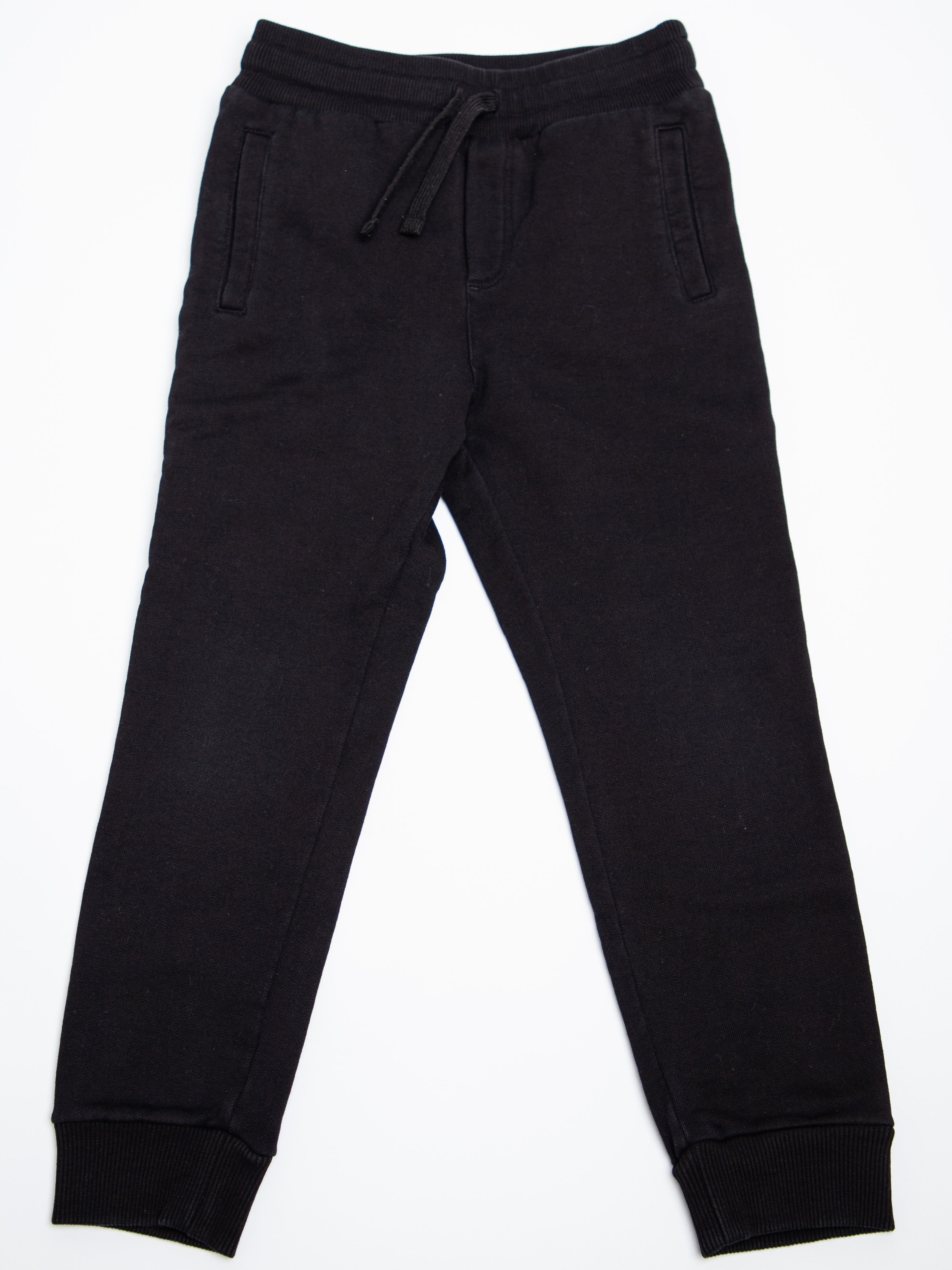 Good Dolce Gabbana Black Cotton Jogger Pants for Kids Size 5