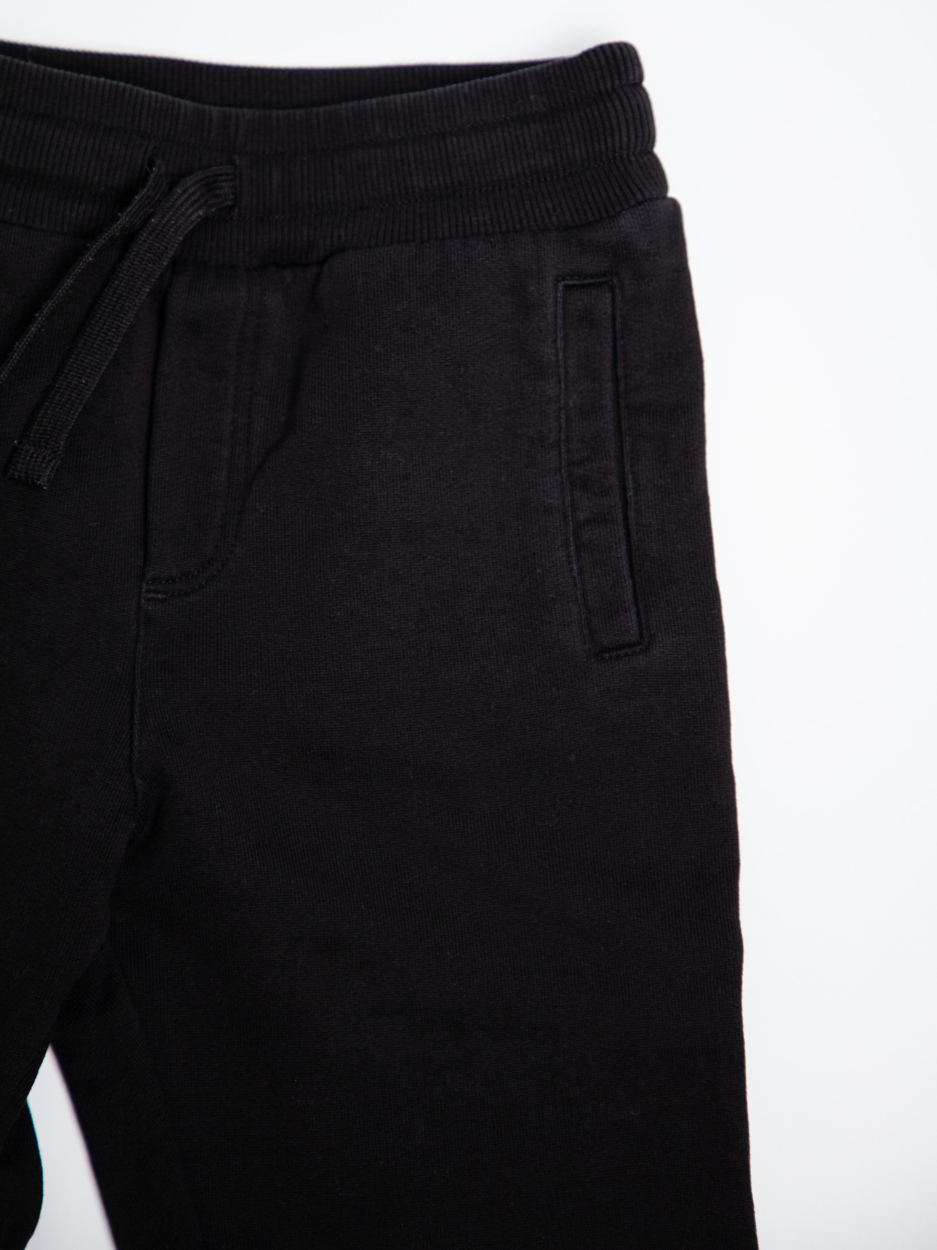 Good Dolce Gabbana Black Cotton Jogger Pants for Kids Size 5