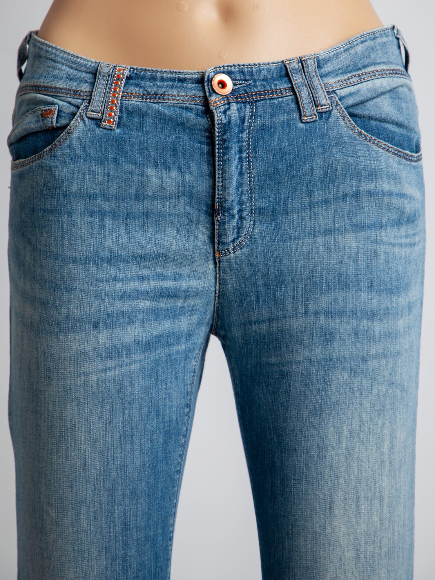 Average Armani Jeans Blue Cotton Denim Size M Women&