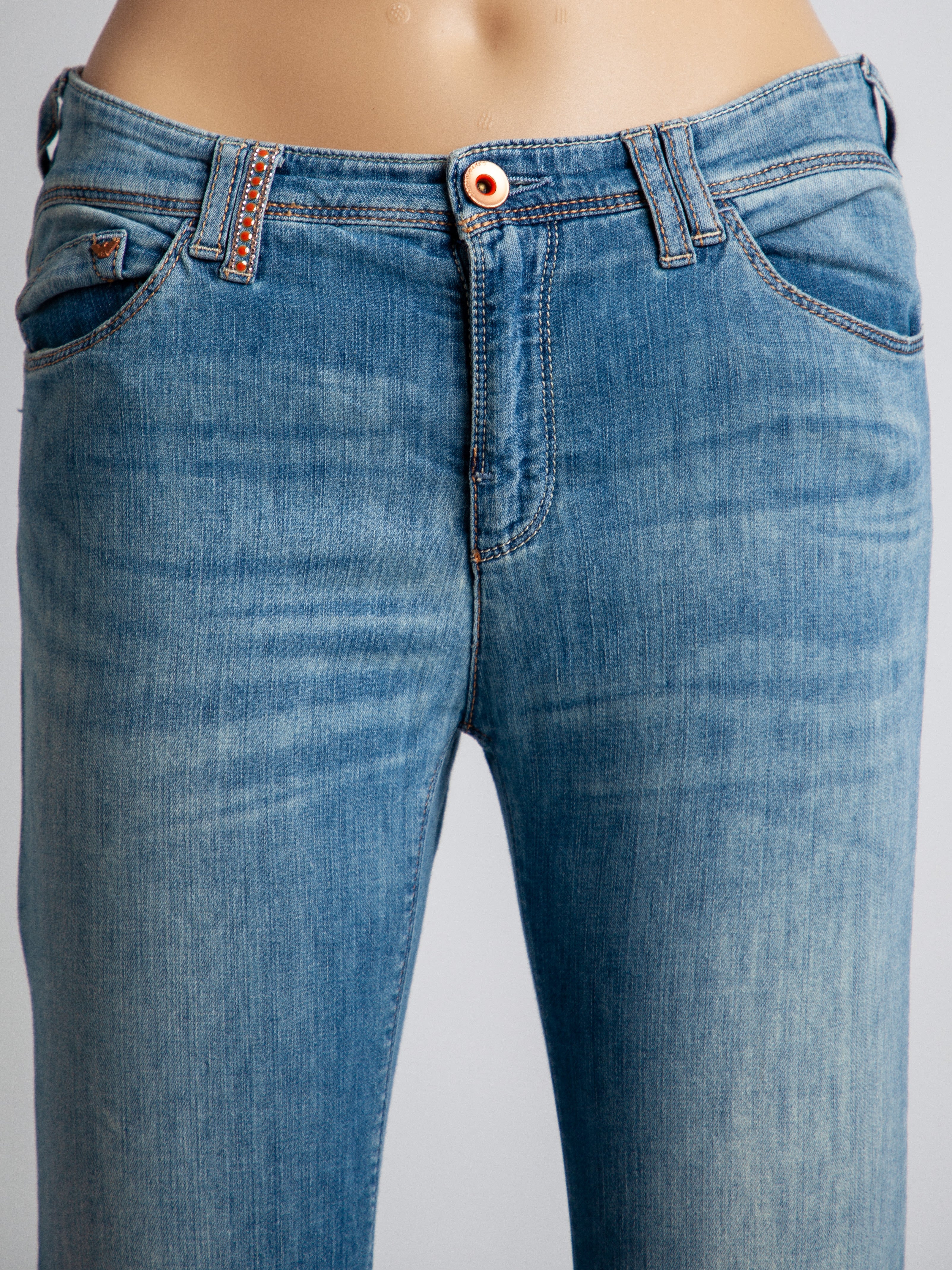 Average Armani Jeans Blue Cotton Denim Size M Women&