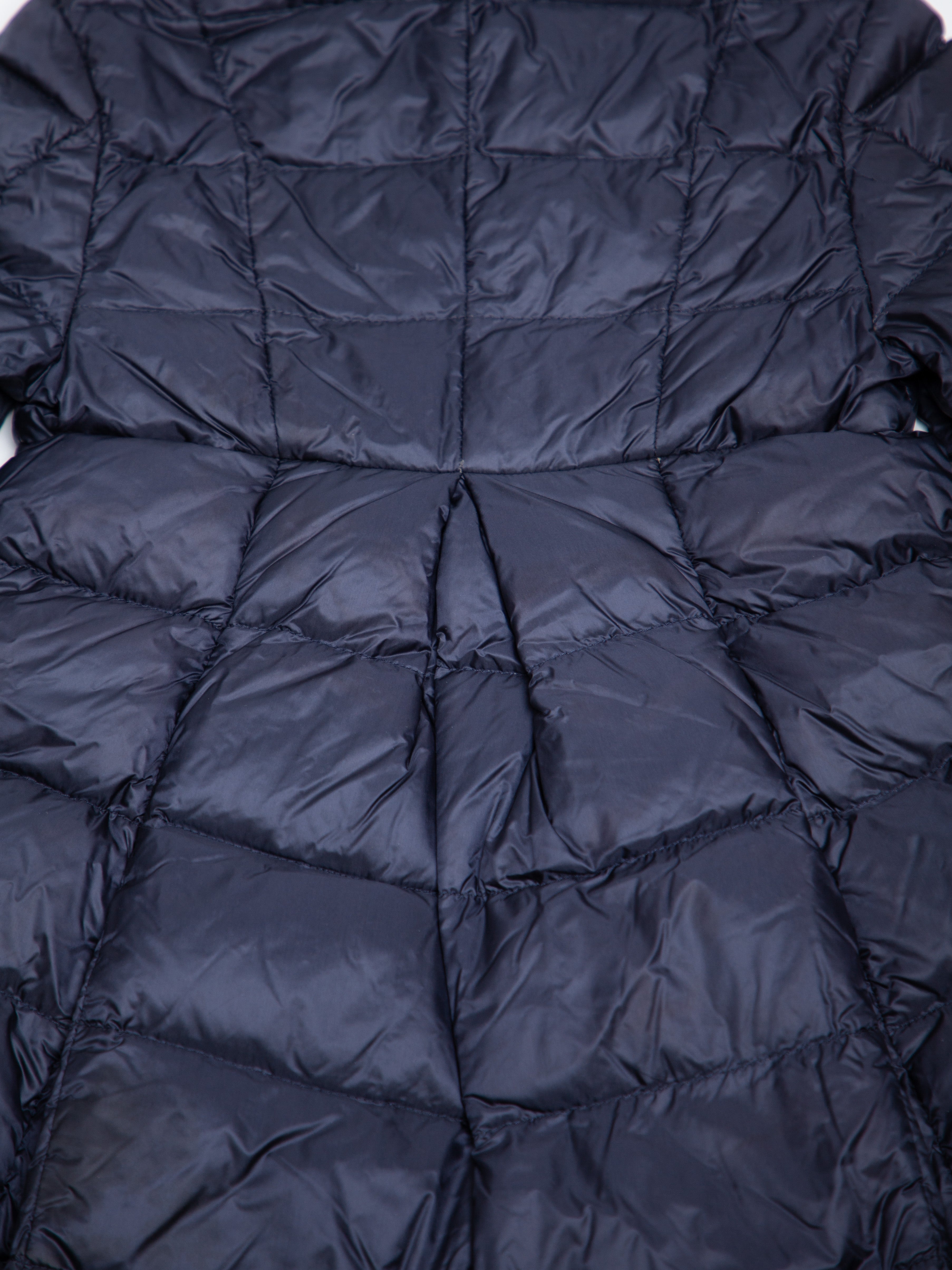 Good Moncler Blue Quilted Hooded Coat for Kids, Size 4