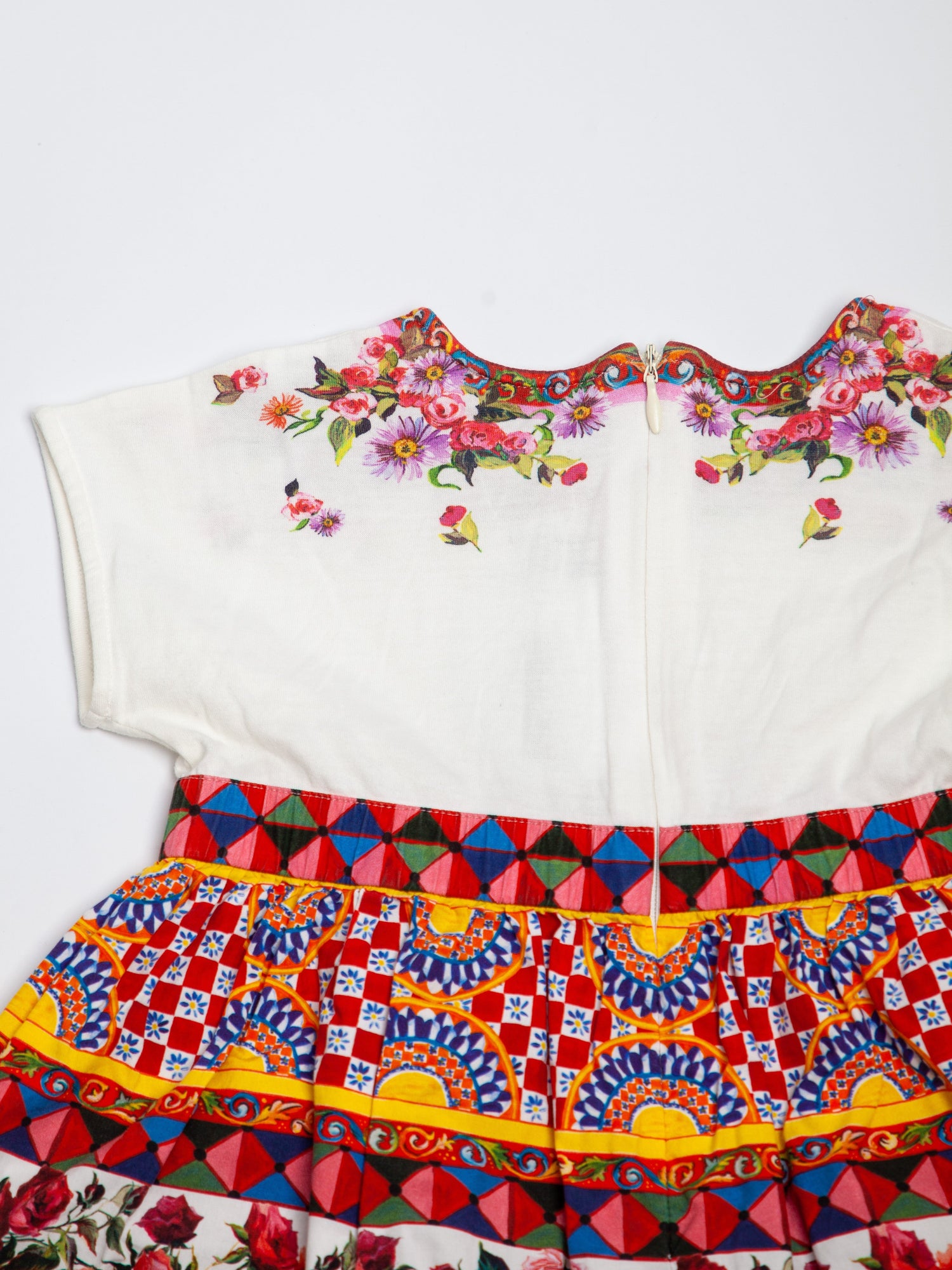 Good Dolce Gabbana Kids Dress White Floral Embroidery Size N/A