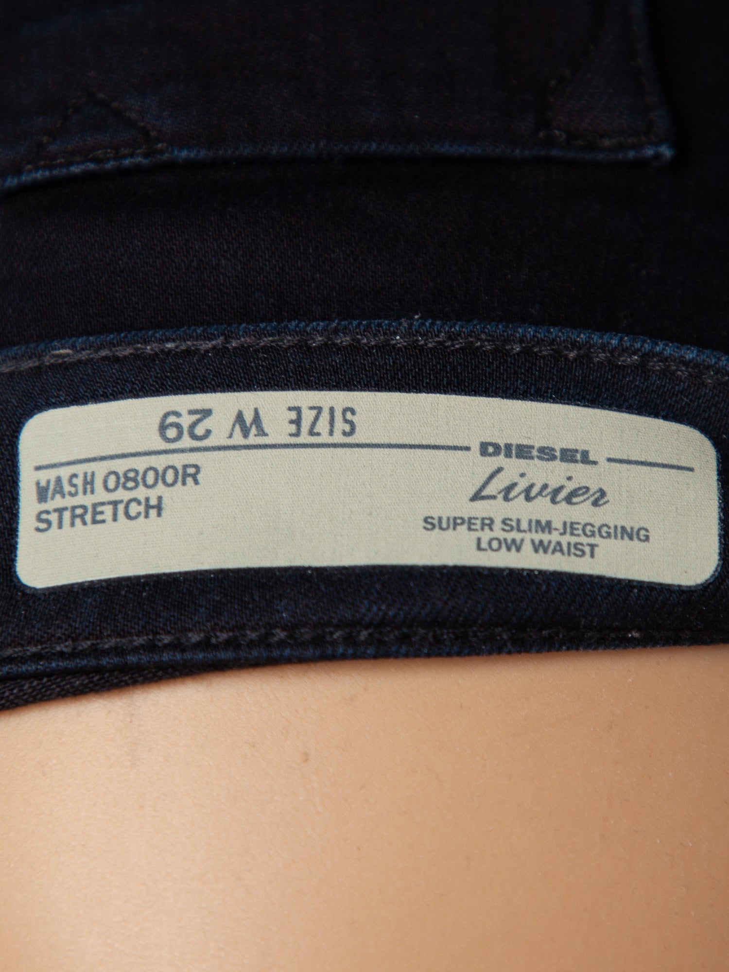 Good Diesel Black Denim Skinny Jeans Size M for Women