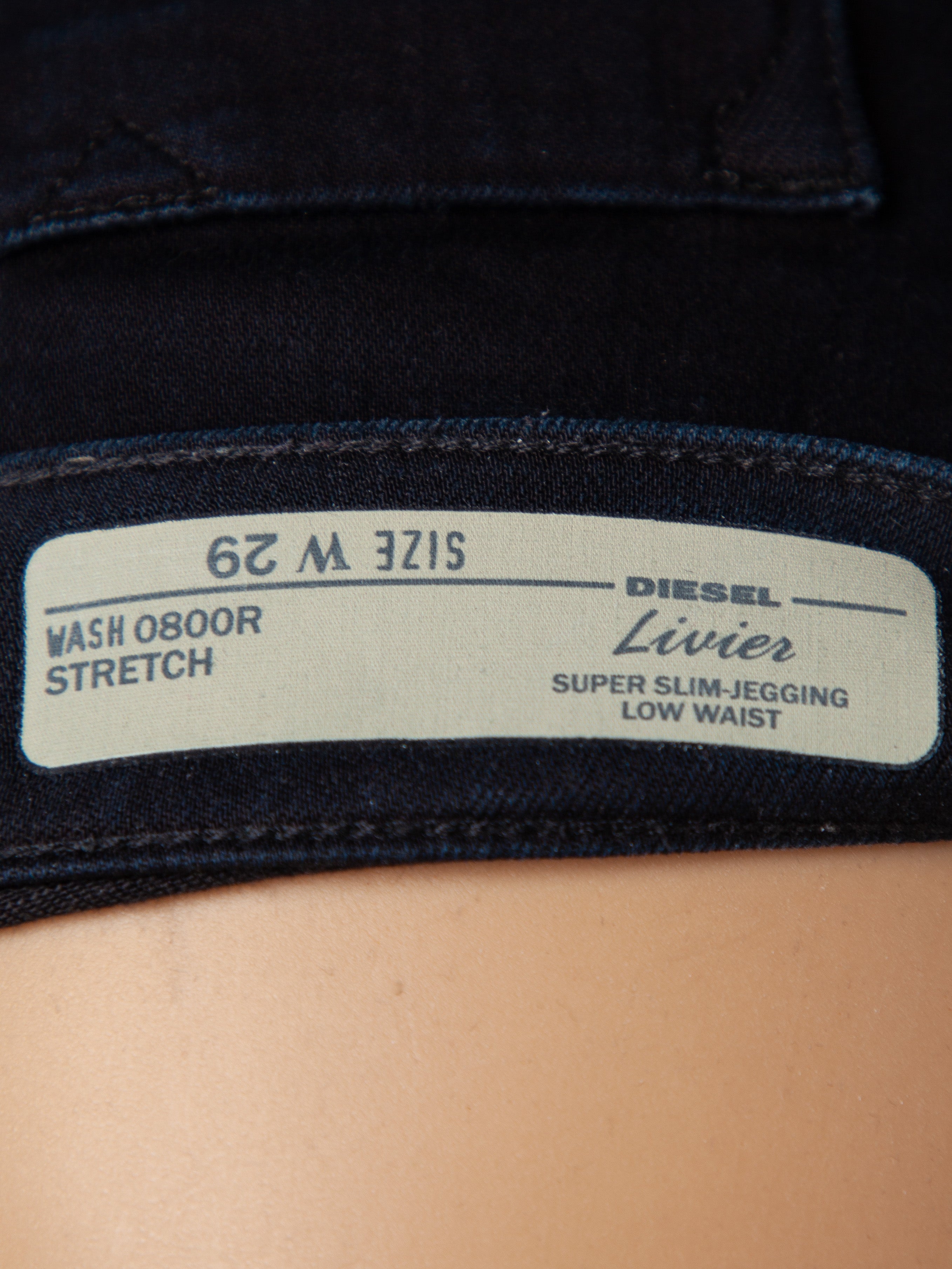 Good Diesel Black Denim Skinny Jeans Size M for Women