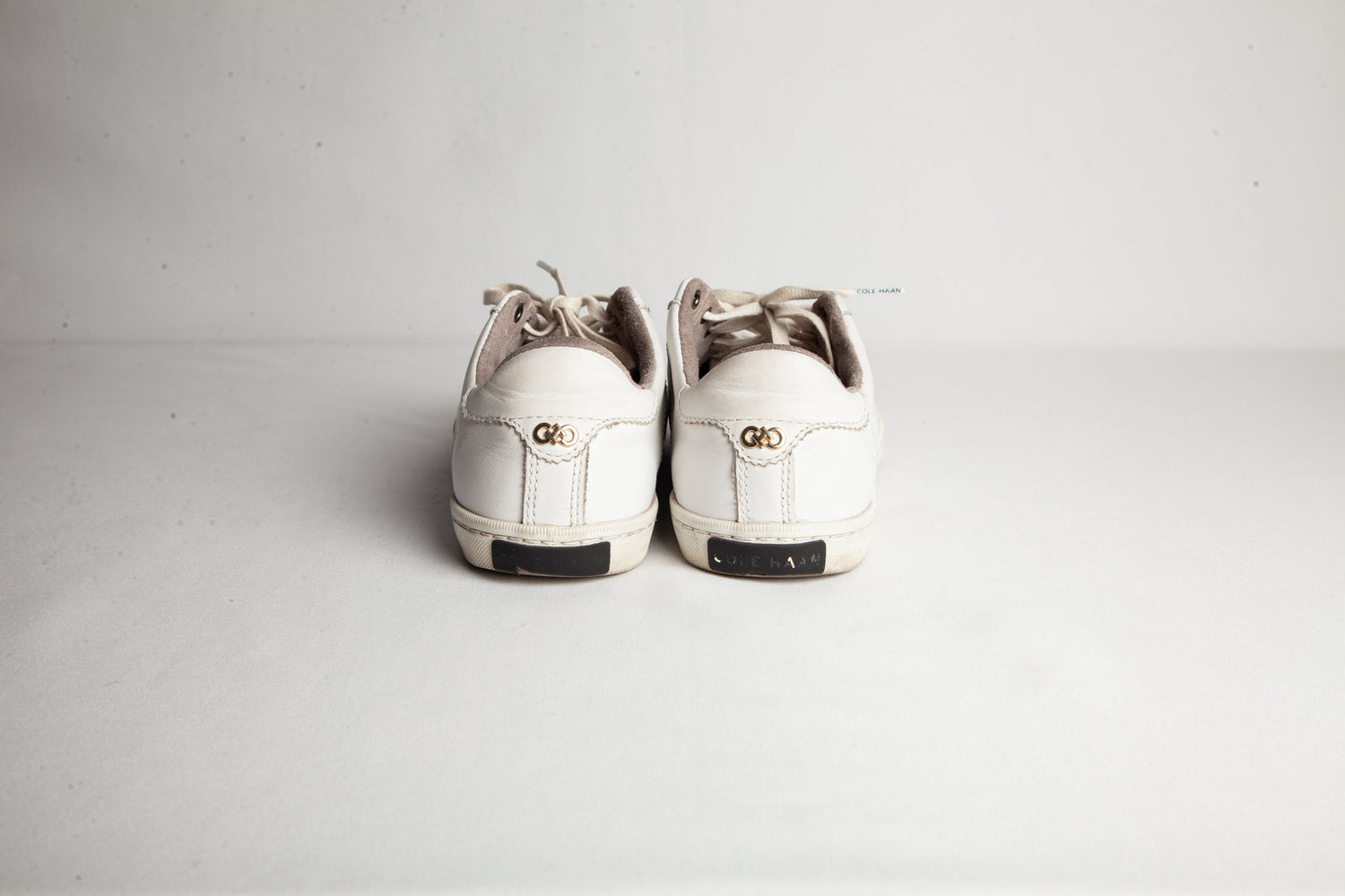 Good Cole Haan White Leather Sneakers Size 38 for Women