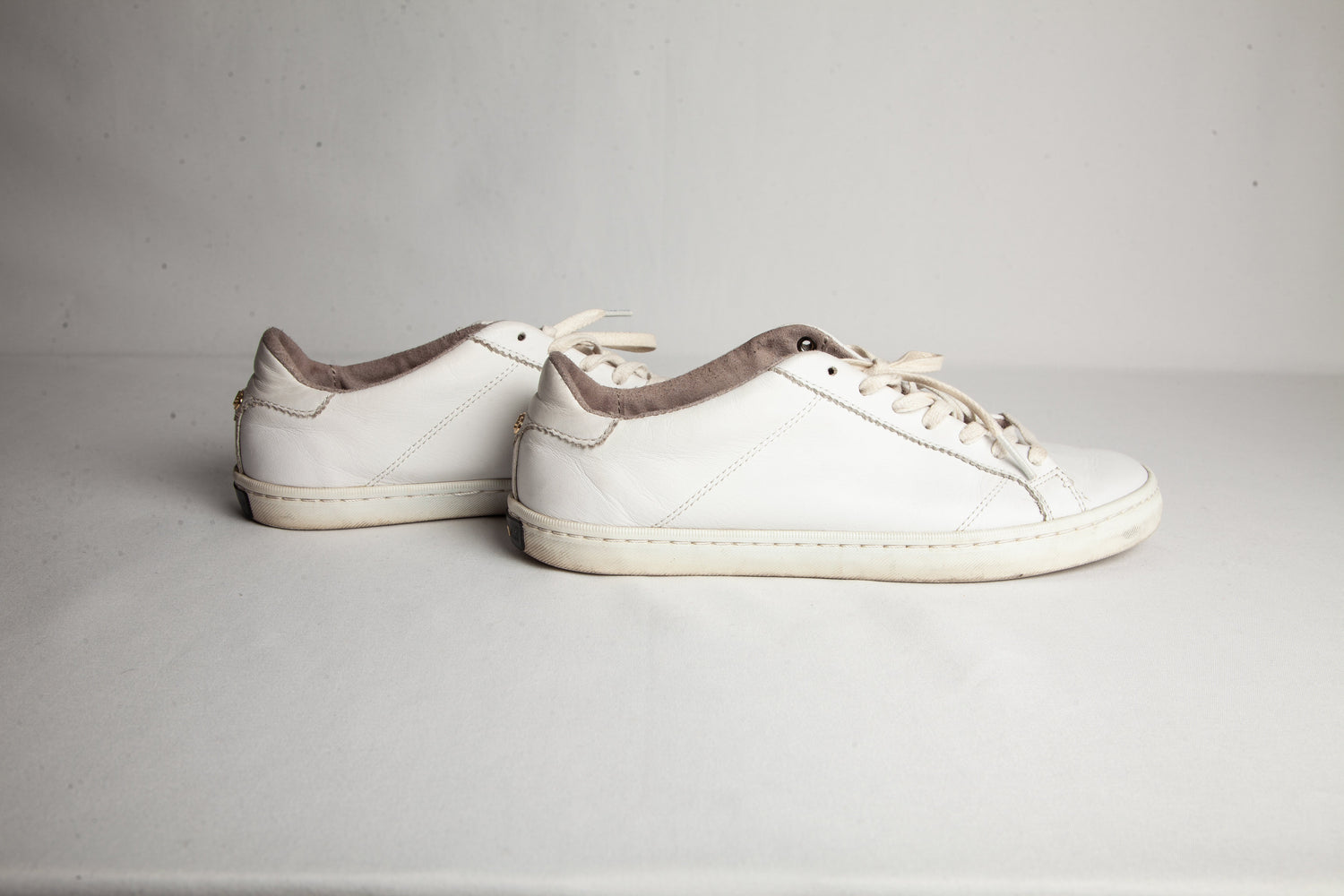 Good Cole Haan White Leather Sneakers Size 38 for Women
