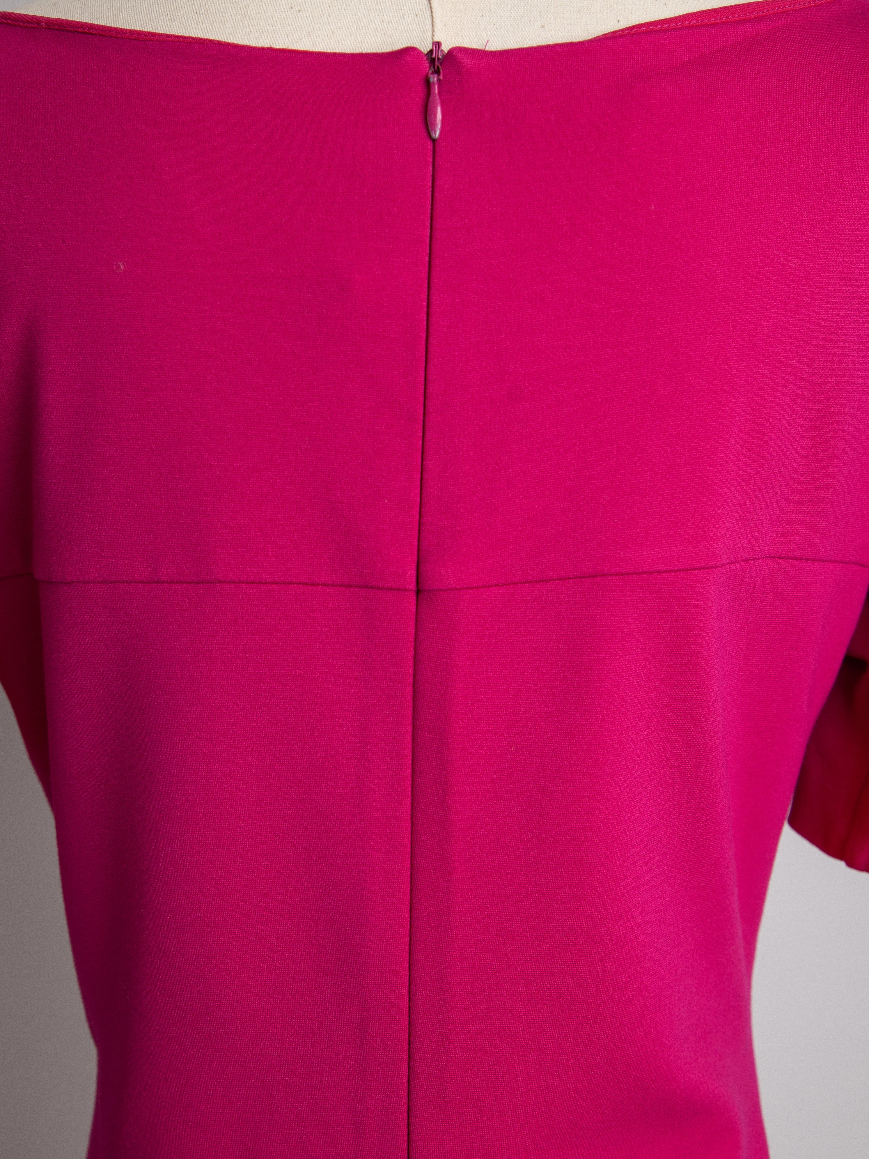 NEW Escada Pink Knee-Length Dress Size M with Twist Detail